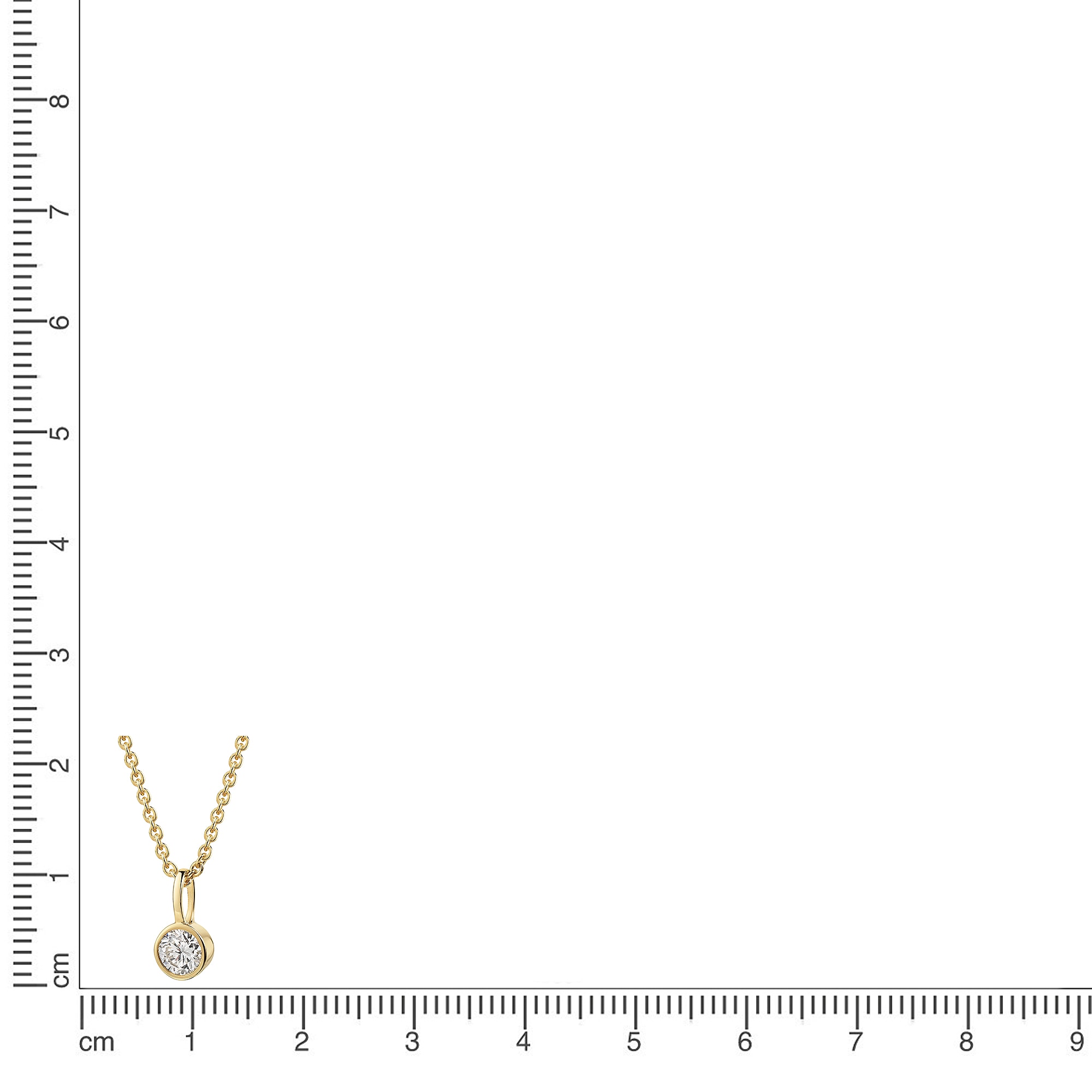 Firetti Kette mit Anhänger »Schmuck Geschenk Silber 925 Halskette Anhänger Solitär Lab Grown« mit Brillant