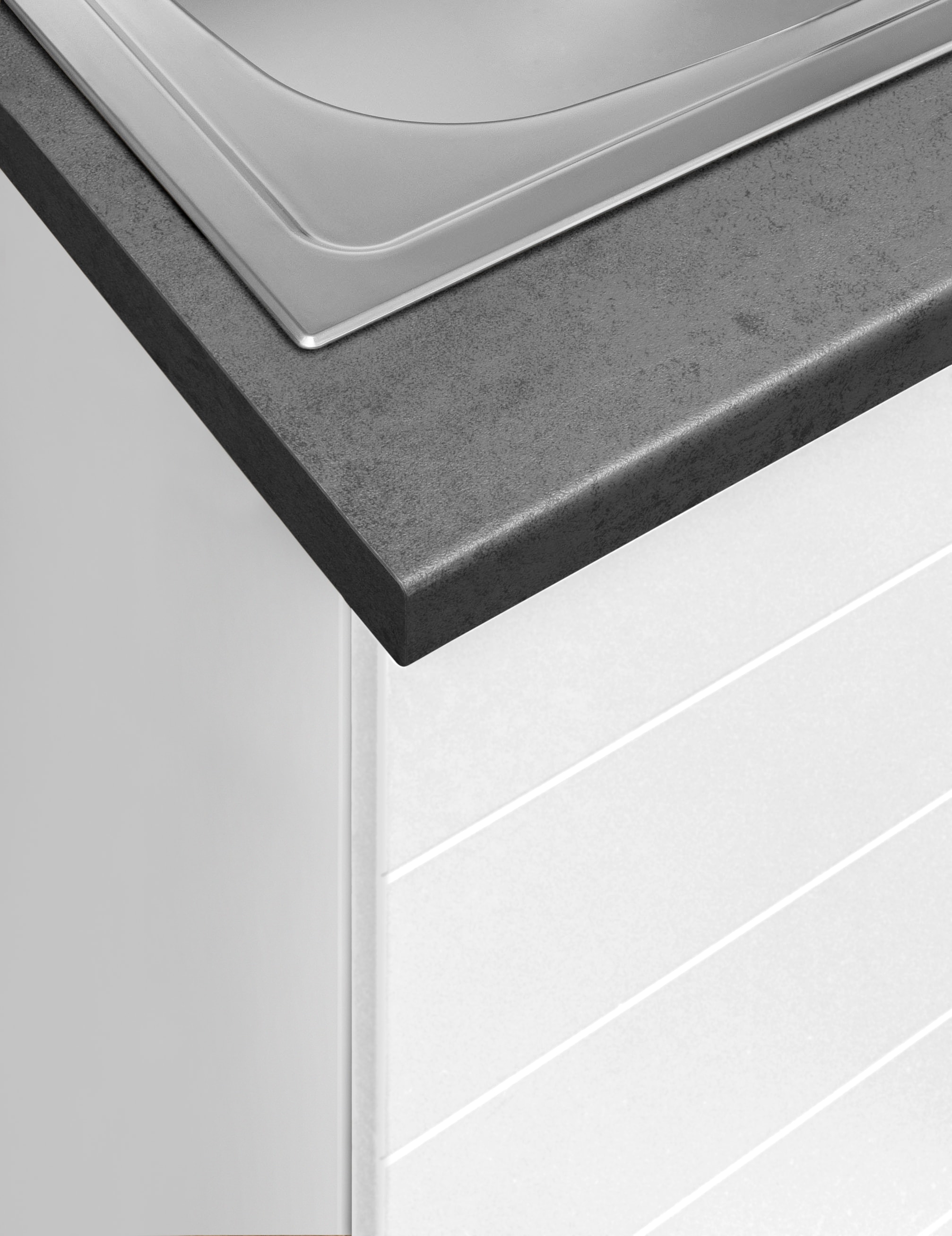 KOCHSTATION Küchenzeile »KS-Luhe« 180 cm breit, wahlweise mit oder ohne E-Geräten, gefräste MDF-Fronten