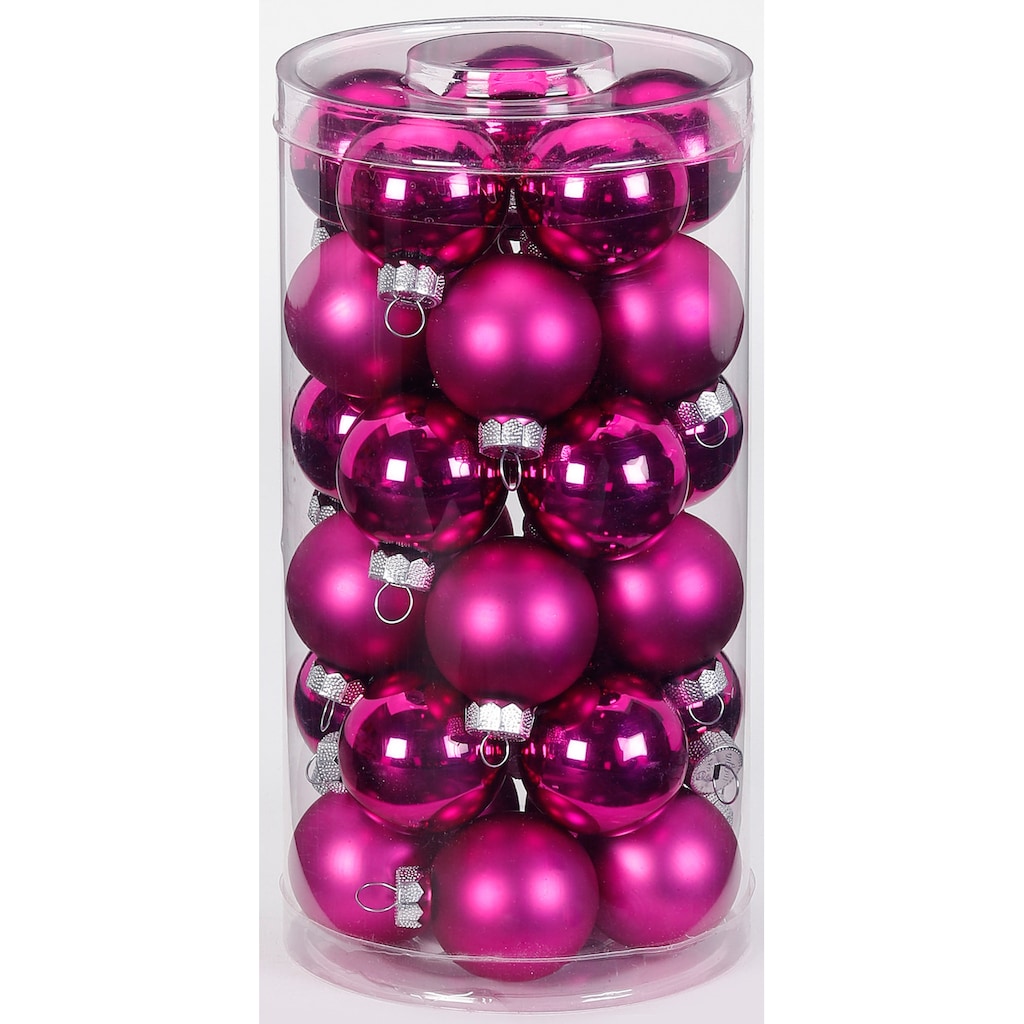 MAGIC by Inge Weihnachtsbaumkugel »Paradise Purple, Weihnachtsdeko, Christbaumschmuck«, (Set, 60 St.)