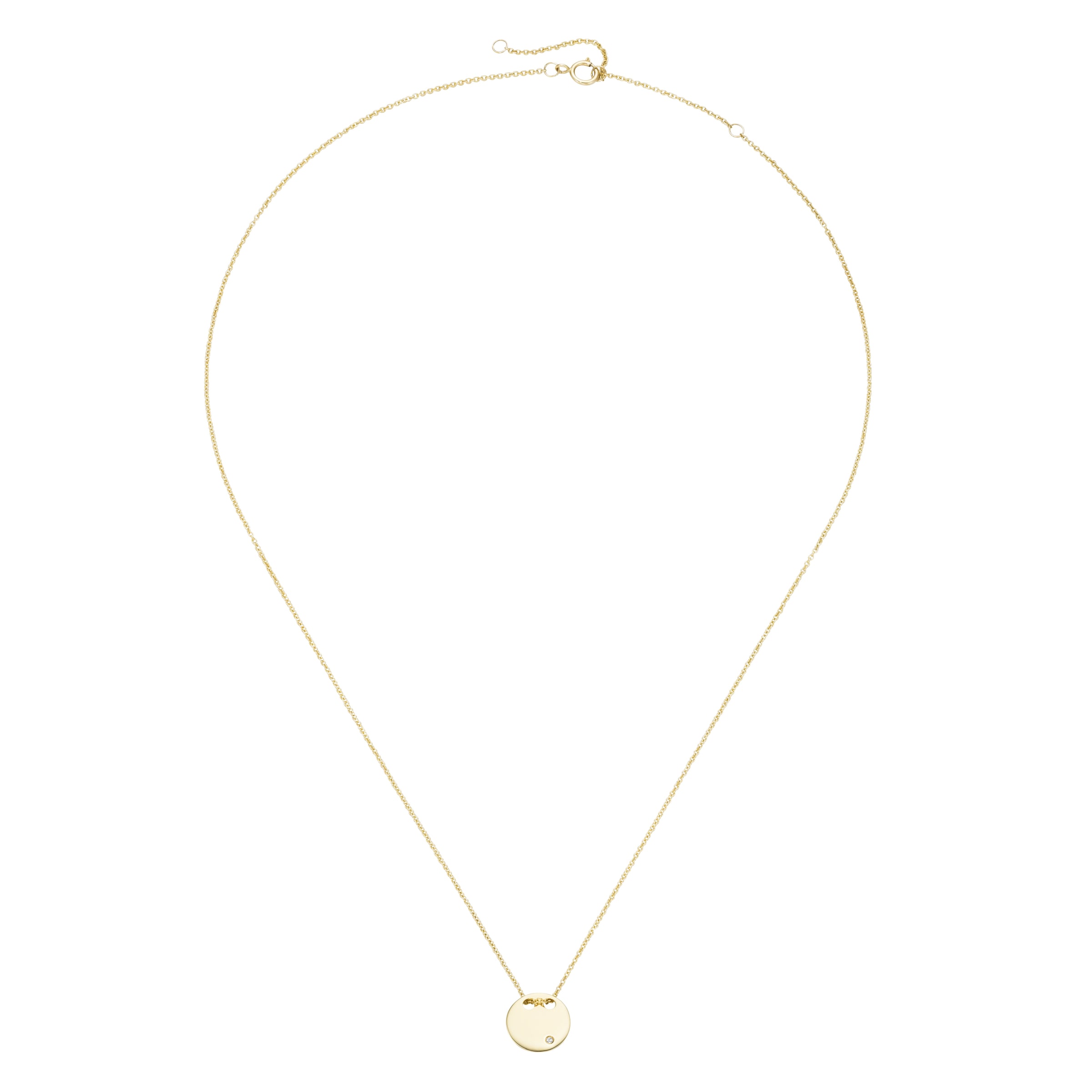 Luigi Merano Goldkette »Kette Brillant im Plättchen, Gold 585«