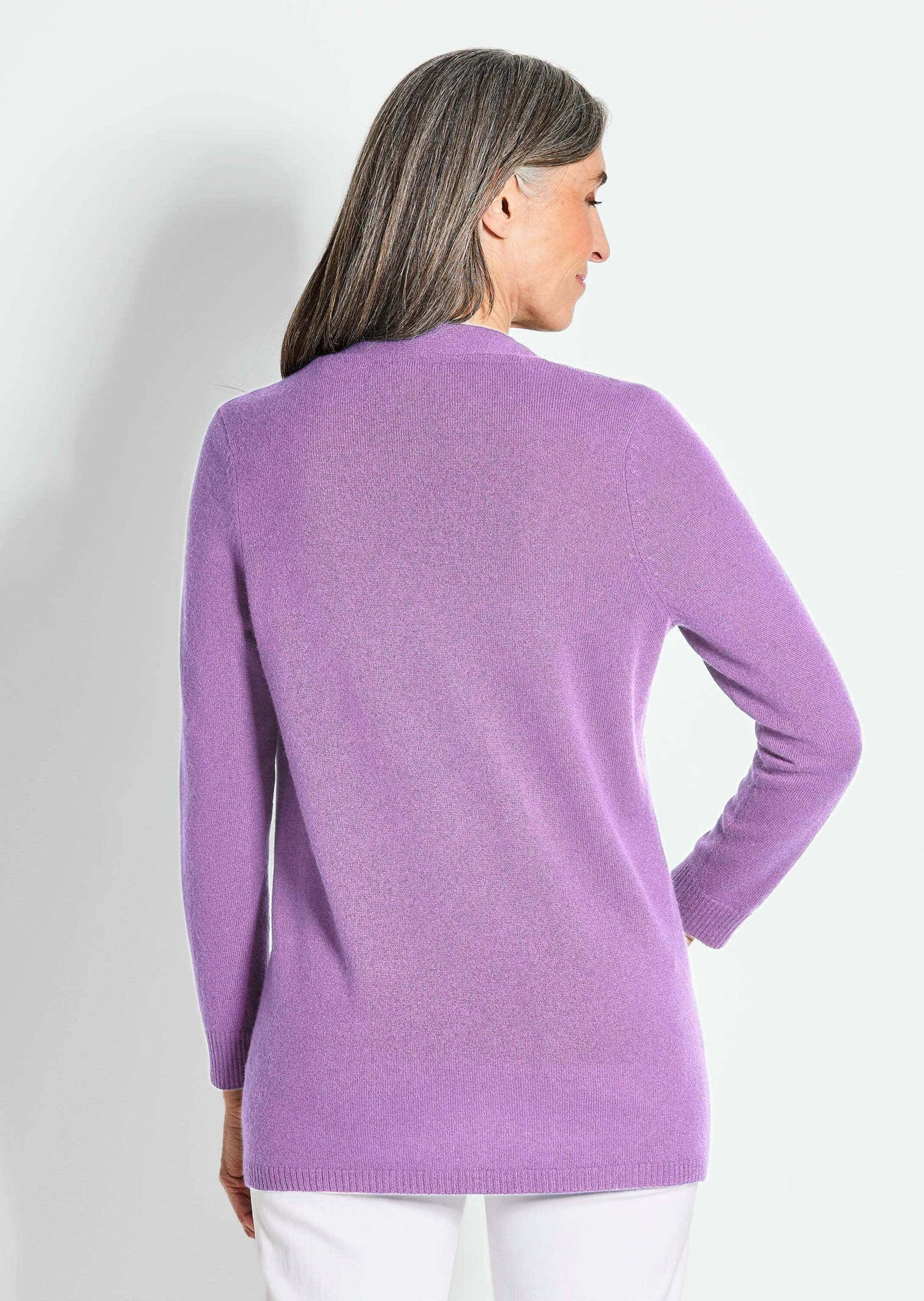 GOLDNER Strickjacke »Kurzgröße Langarm Feinstrick-Cardigan«