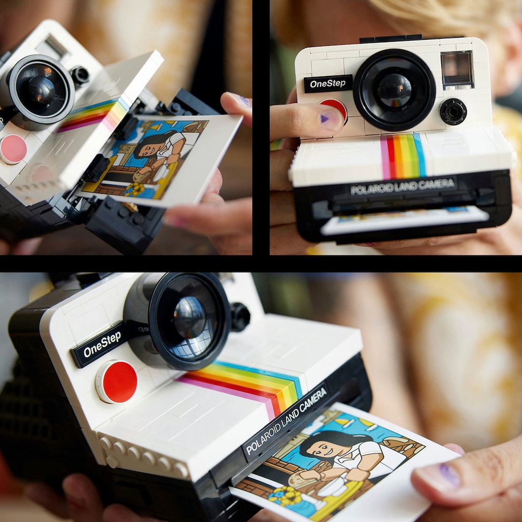 LEGO® Konstruktionsspielsteine »Polaroid OneStep SX-70 Sofortbildkamera (21345), LEGO Ideas«, (516 St.), Made in Europe