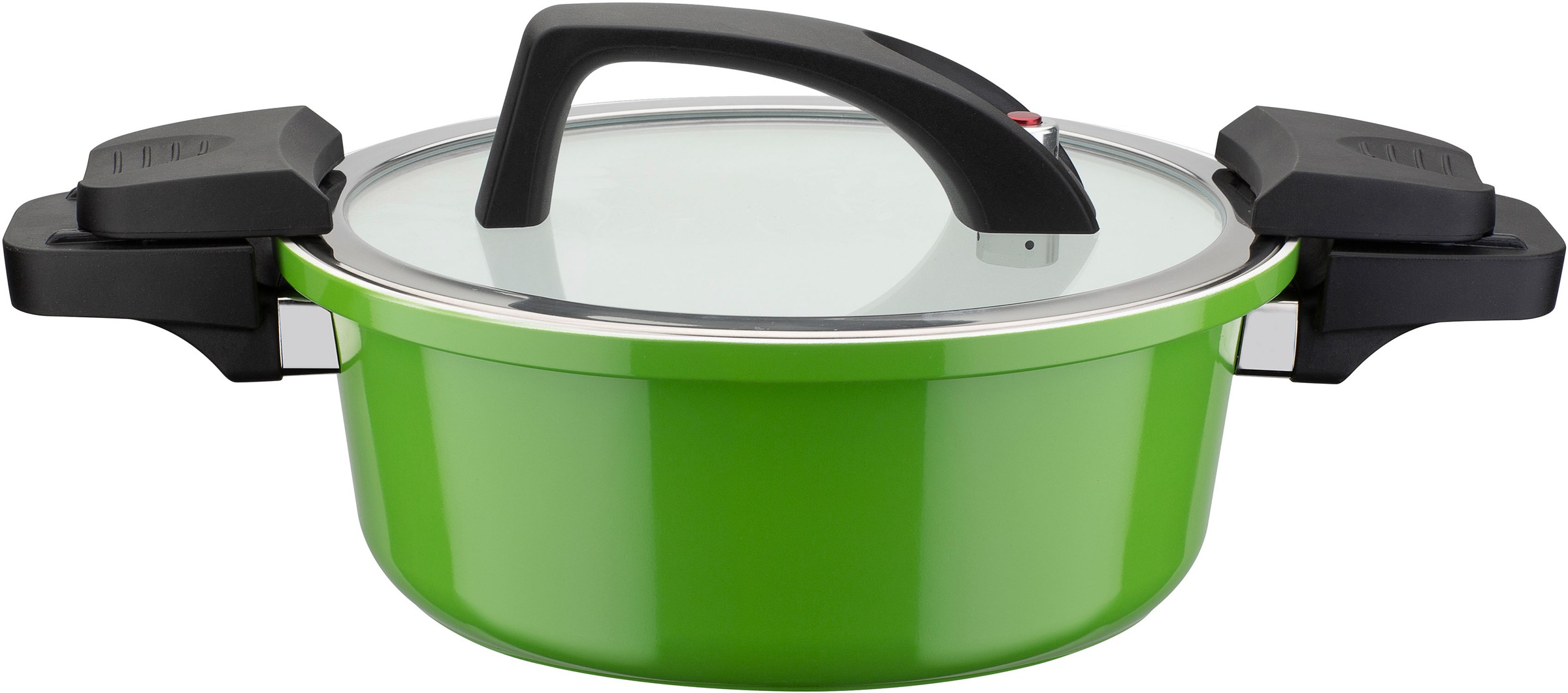 GSW Dampfgartopf »Ceramica green«, Aluminium, (1 tlg.), mehrfache Ceramic-Versielgung, Induktion