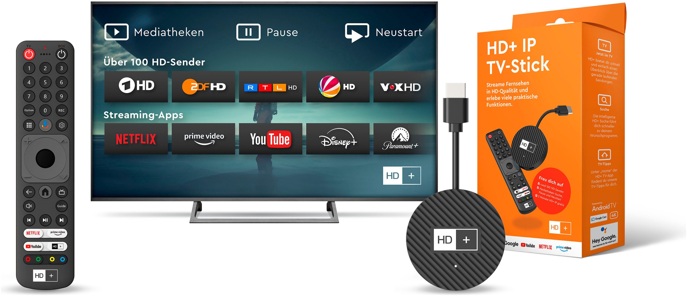 HD Plus Streaming-Stick »IP TV-Stick (inkl. HD+ IP für 3 Monate gratis)«