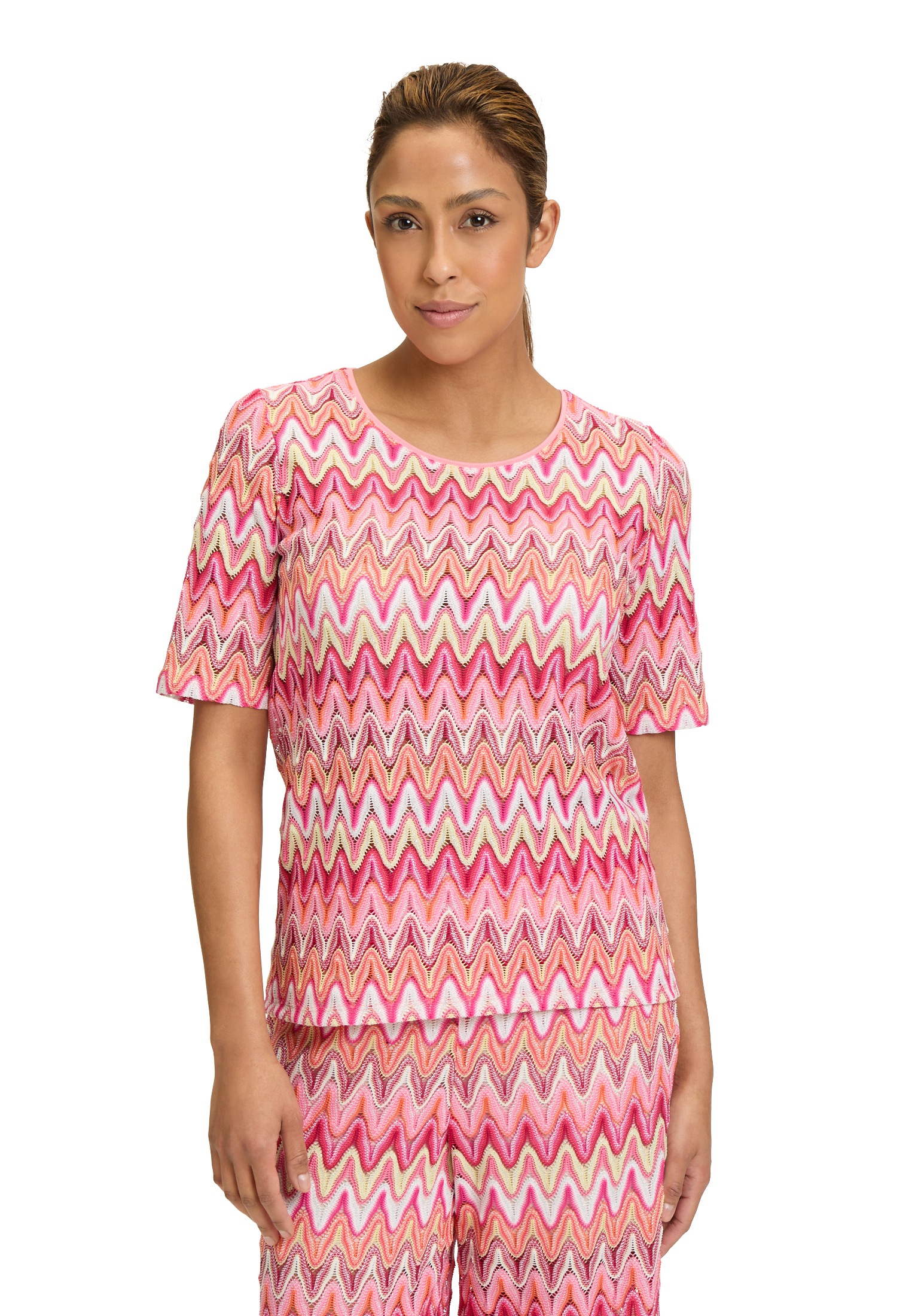 Betty Barclay T-Shirt »Spitzenshirt mit Rippbündchen«