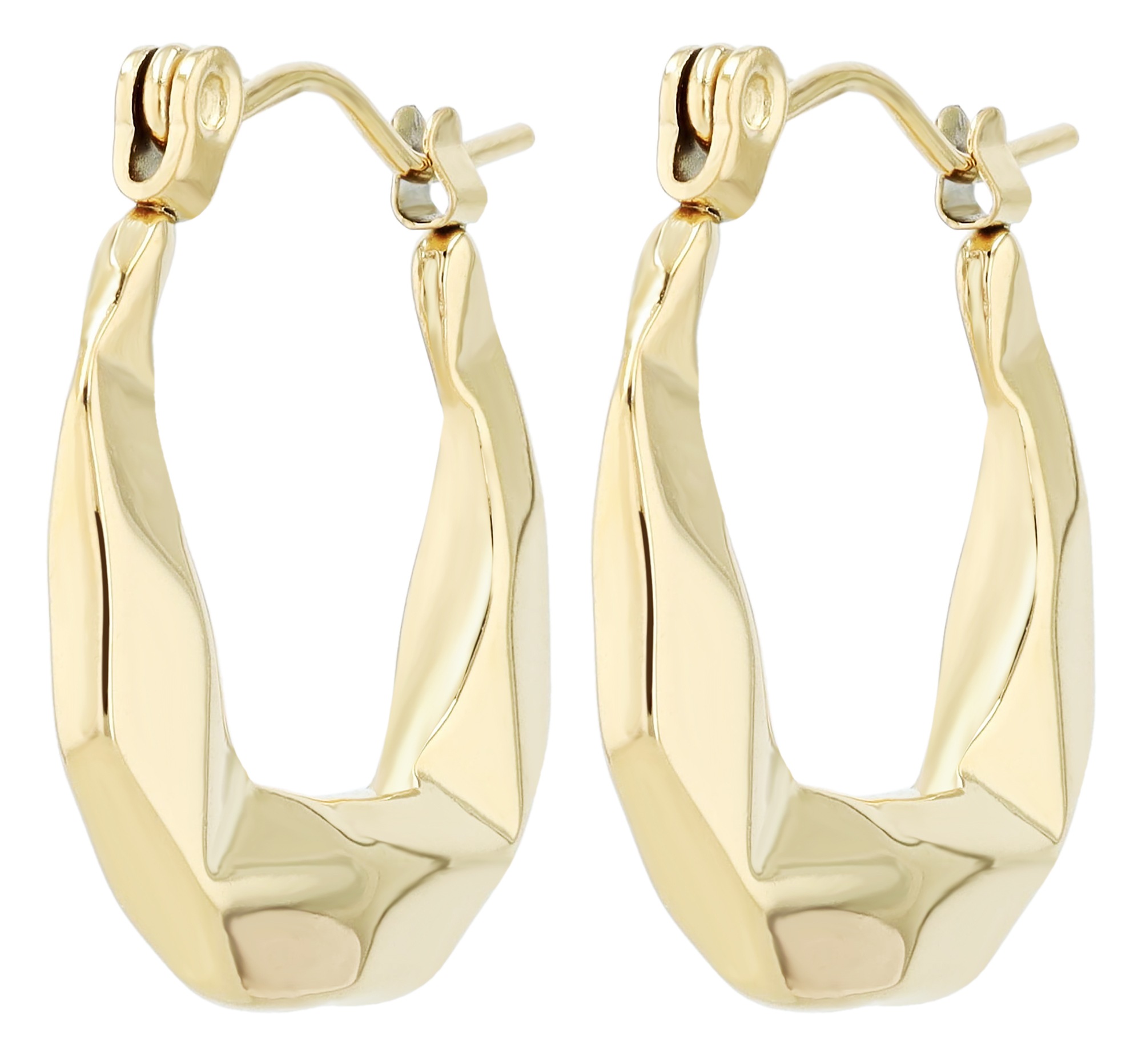 Adelia´s Paar Creolen »Damen Ohrringe ¿ Klappcreole aus Edelstahl«