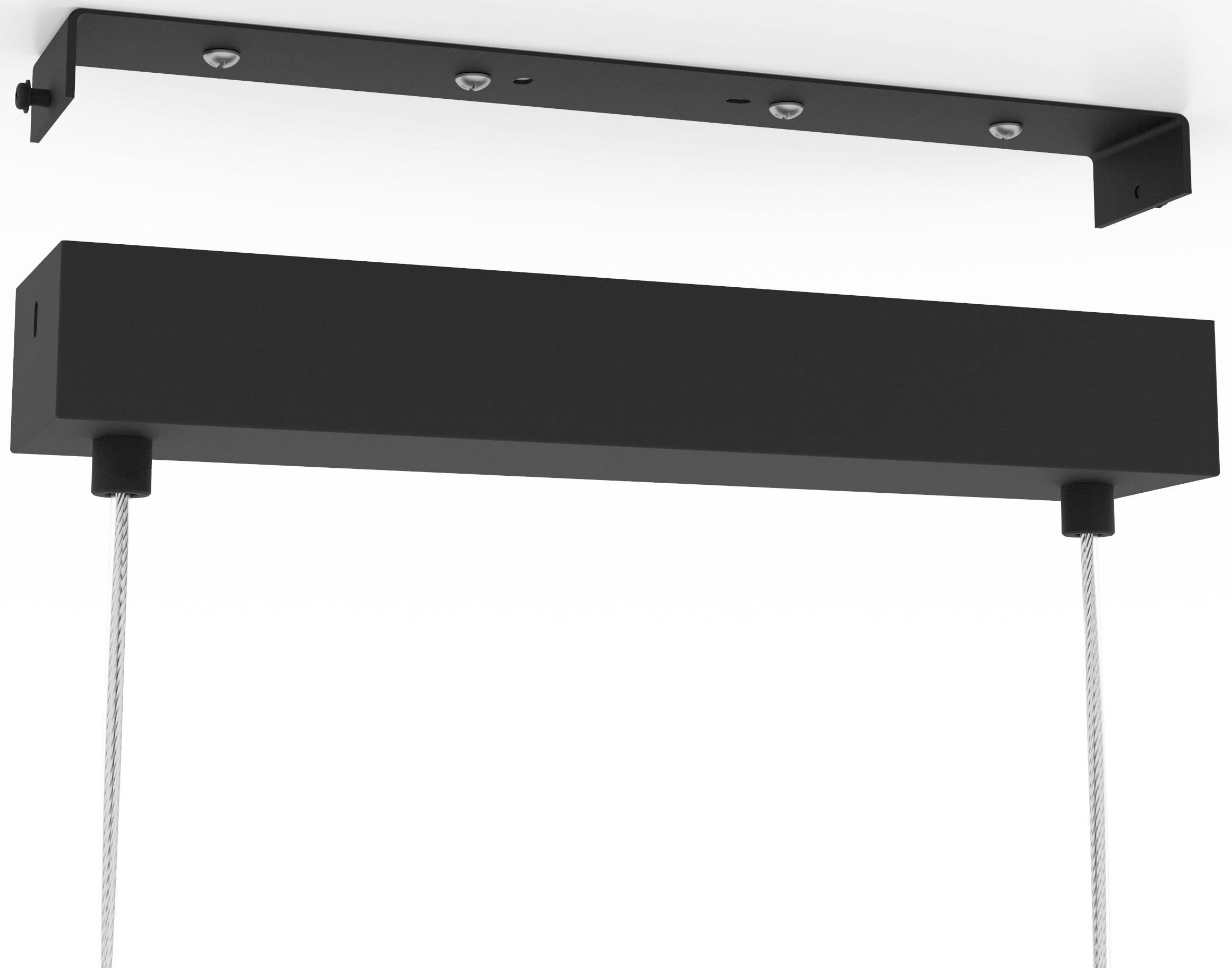 EGLO Hängeleuchte »CATTERICK« E27 1 Stk. Hängeleuchte in schwarz aus Stahl  -  exkl. E27 - 40W