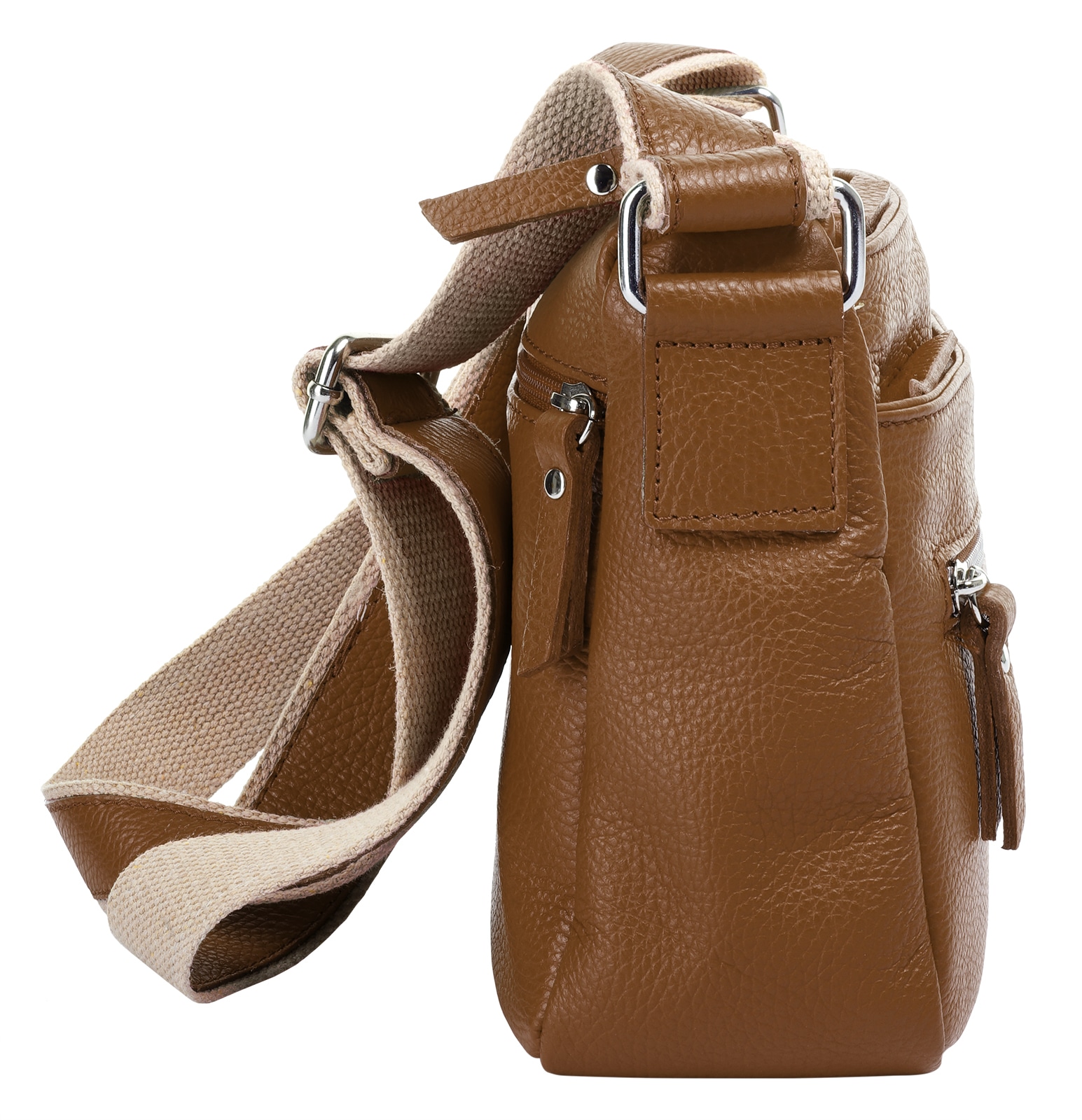 Samantha Look Umhängetasche echt Leder, Made in Italy