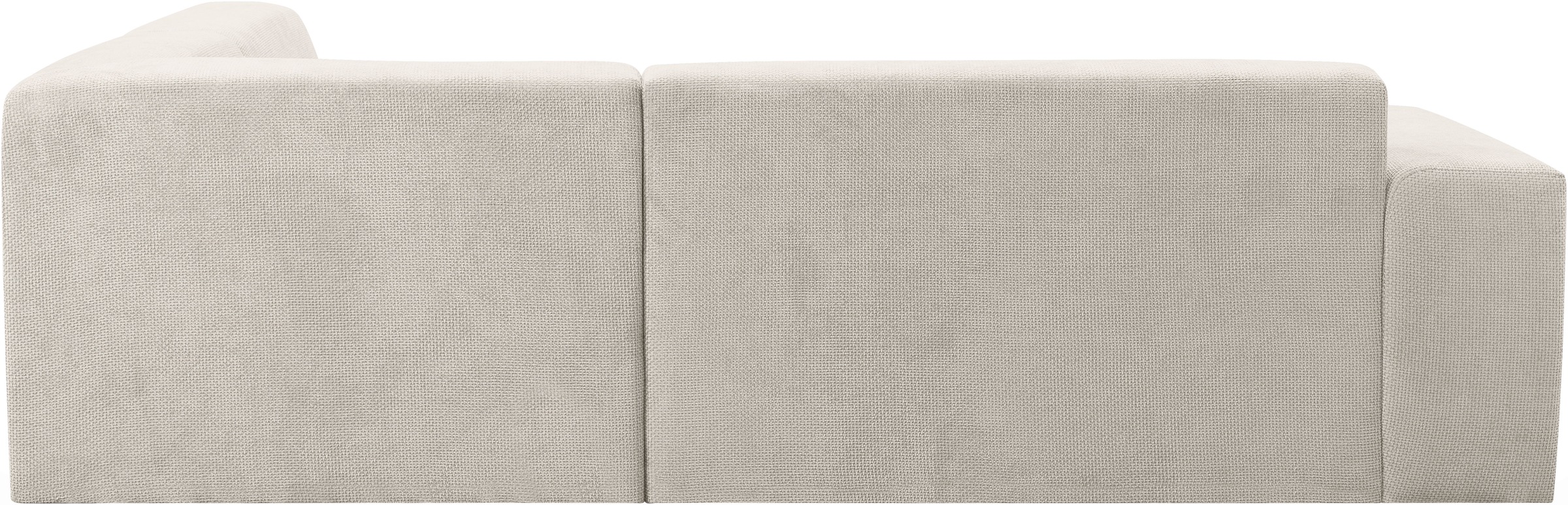 WERK2 Ecksofa »Zeus-M, tolles Sofa mit schönen Details, L-Form« Curvy Trend Garnitur, urbane Optik, komfortable Wellenunterfederung