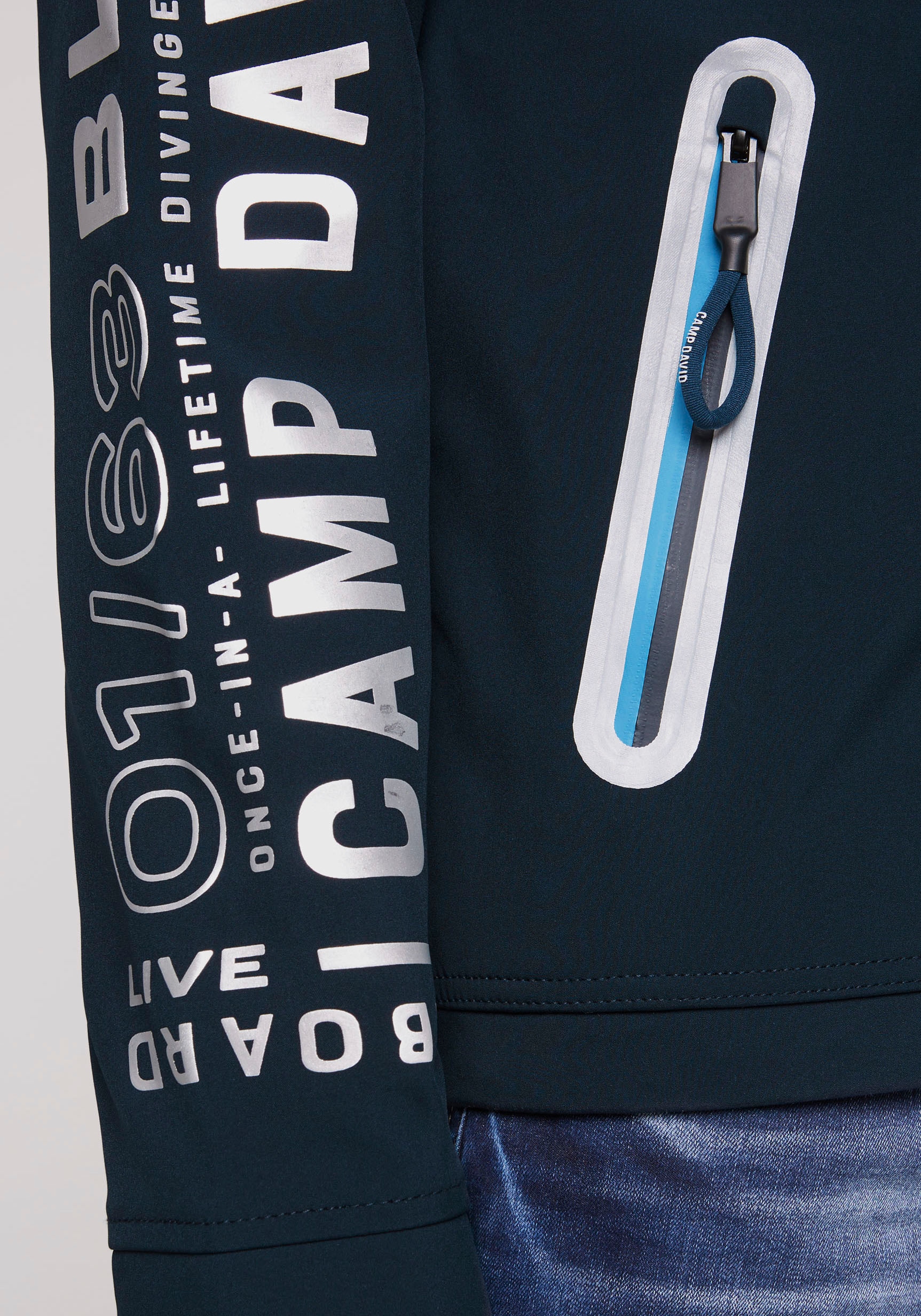 CAMP DAVID Softshelljacke, mit kaufen bei Reißverschlusstaschen OTTO online