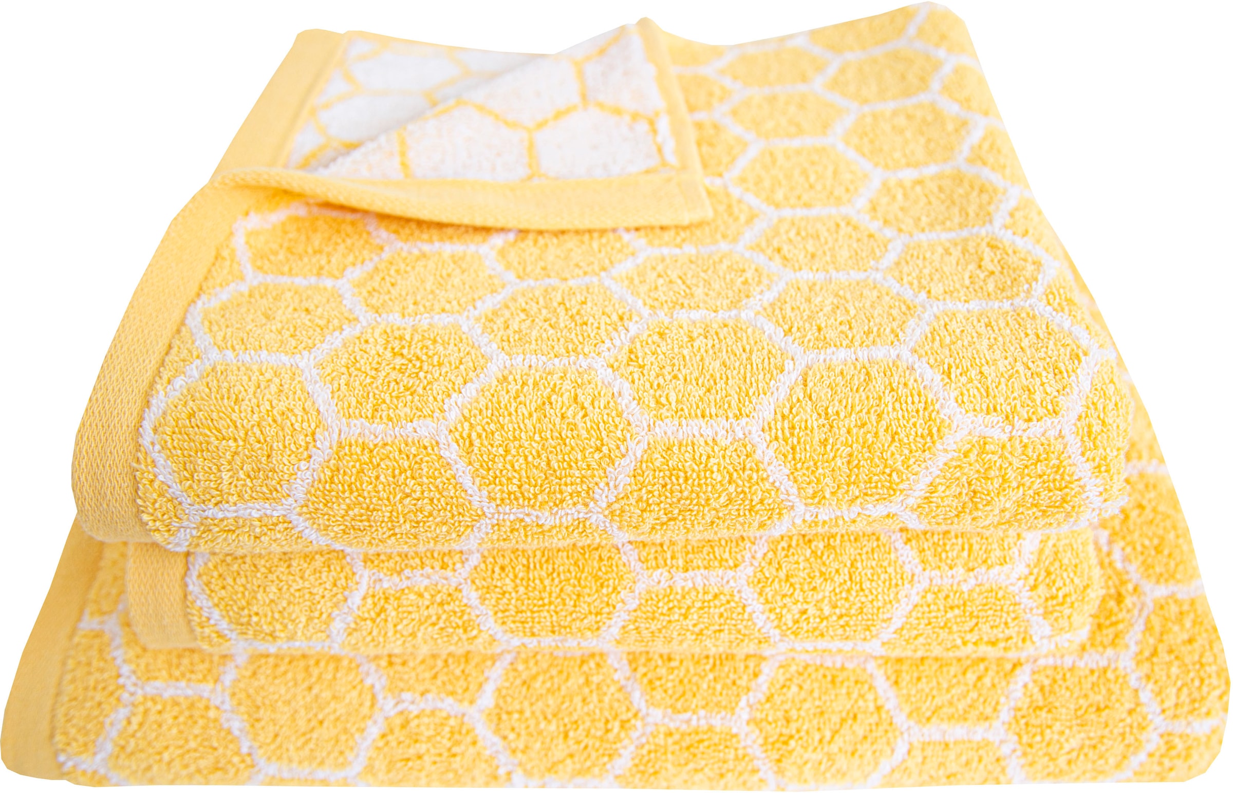 Handtuch Set »Pure Natural Honey«, (Set, 3 St., 2 Handtücher (50x100cm)-1 Duschtuch...