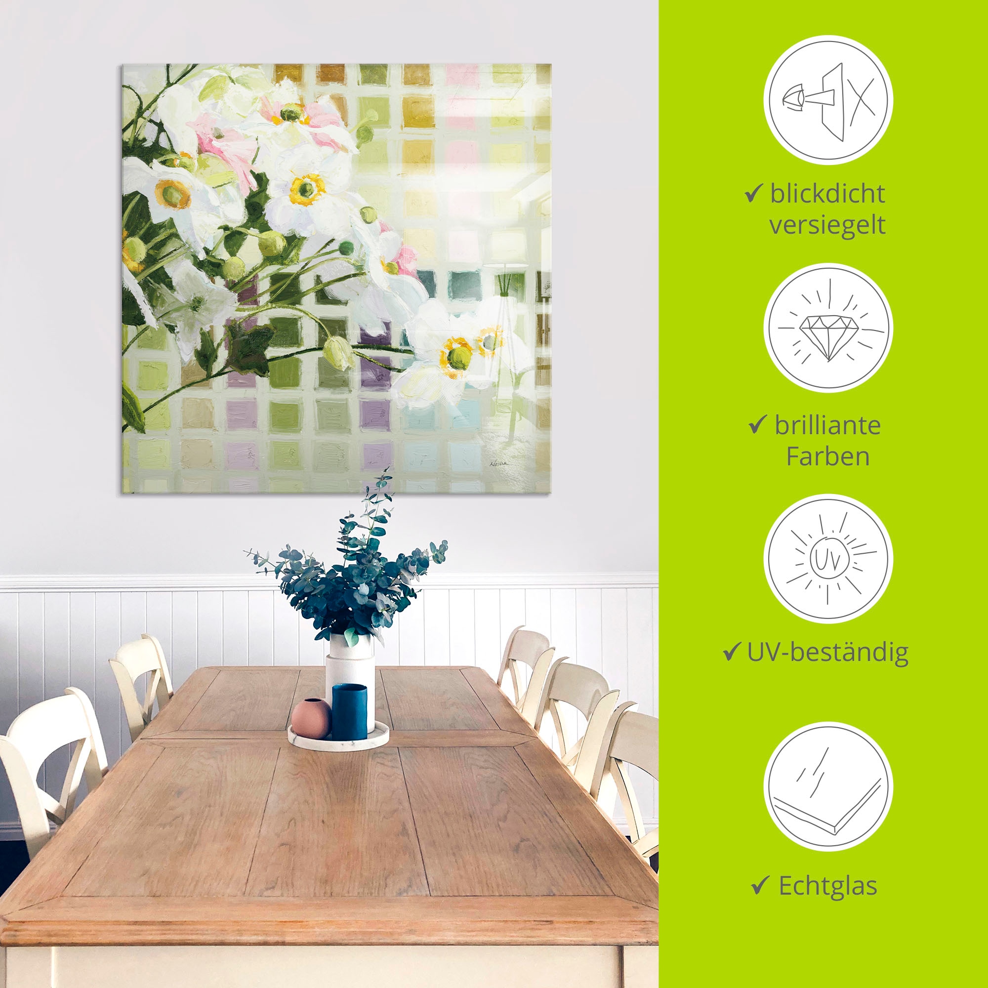 Artland Glasbild »Color Chart I« 1 Stk. tlg. in verschiedenen Größen