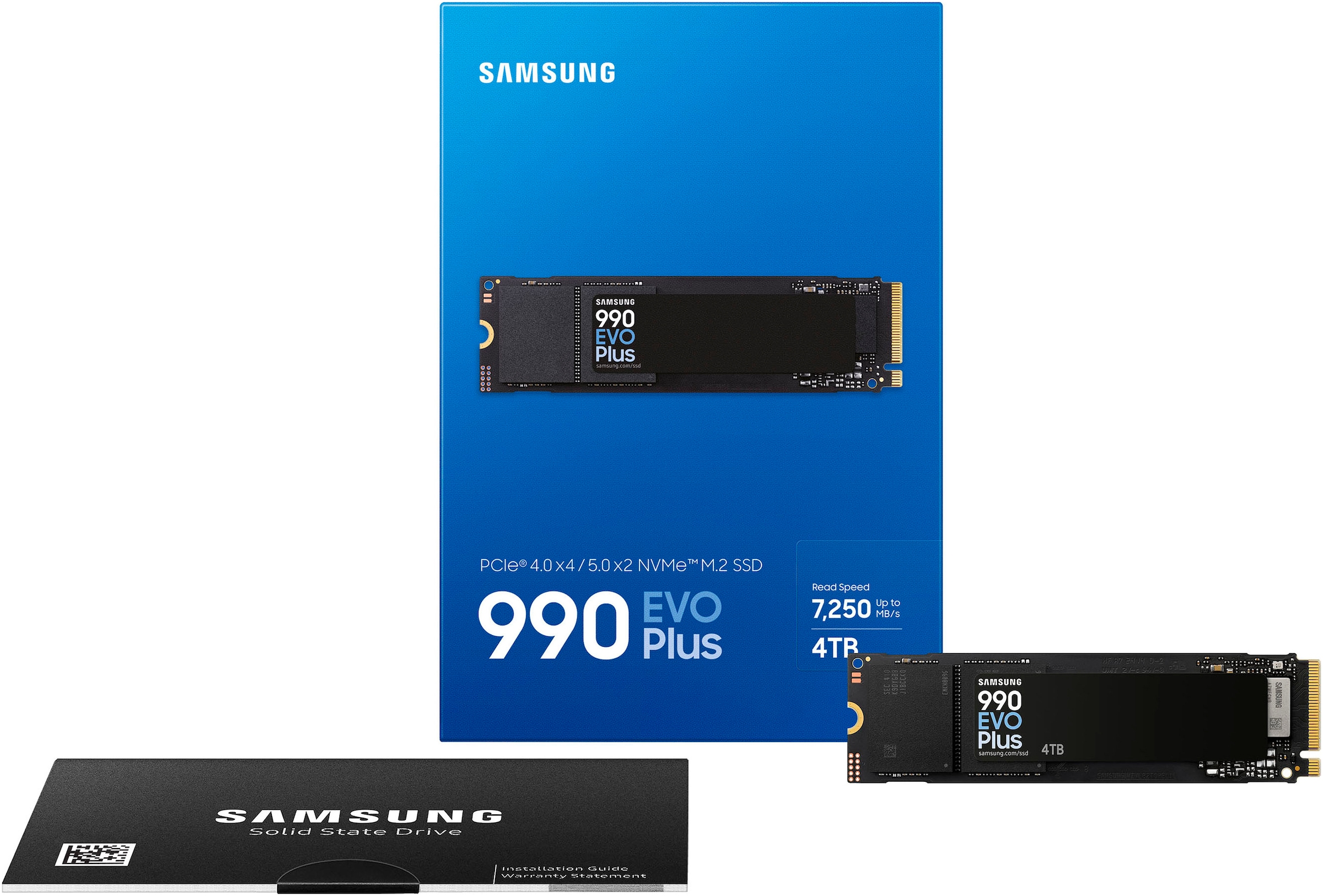 Samsung interne SSD »NVMe2.0 SSD 990 EvoPlus« 4 TB Anschluss PCI Express 4.0