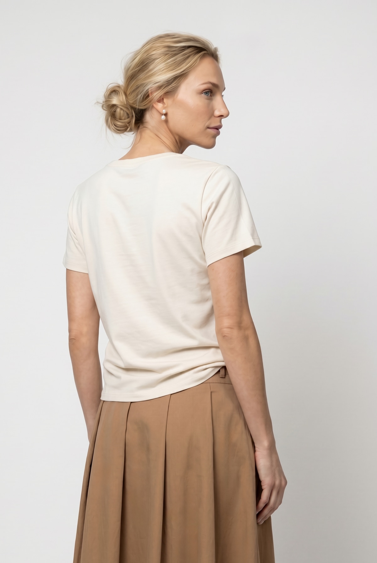 Monari T-Shirt »Shirt Druck + Schmuck« Regular fit mit Rundhalsausschnitt