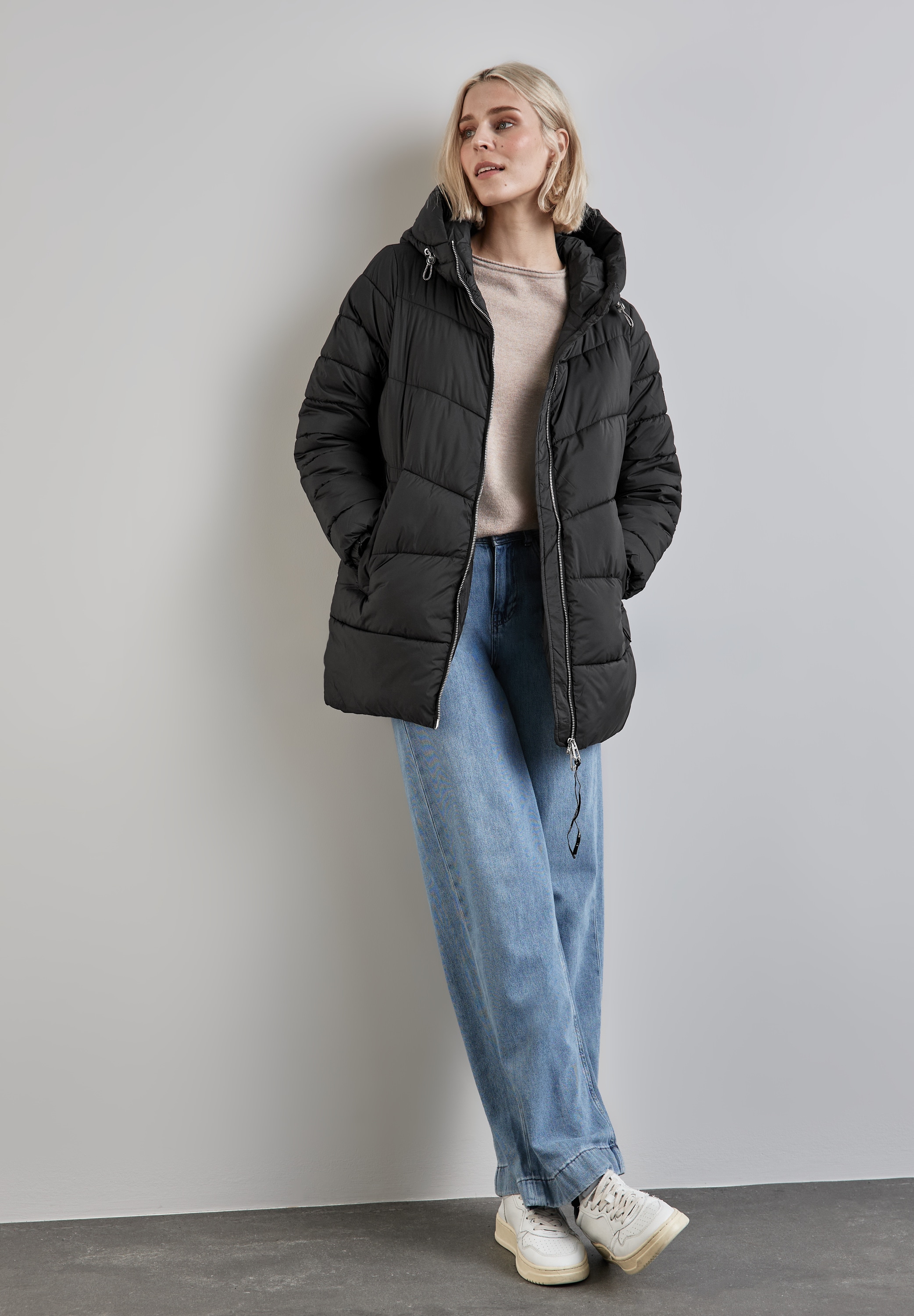 STREET ONE Steppjacke, mit Kapuze, mit Kapuze