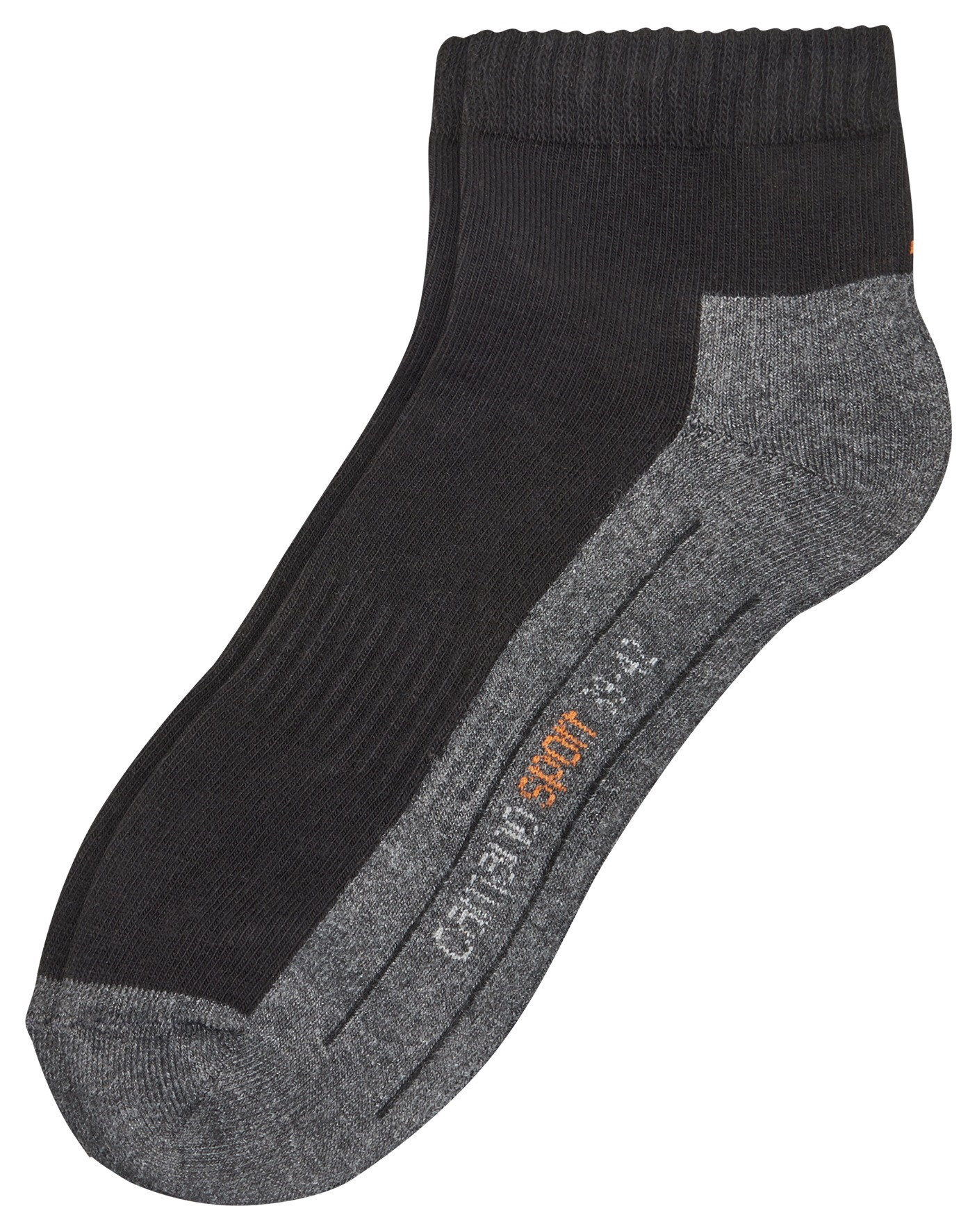 Camano Sportsocken »function«, (4er Pack), mit entlastender Halbplüschsohle