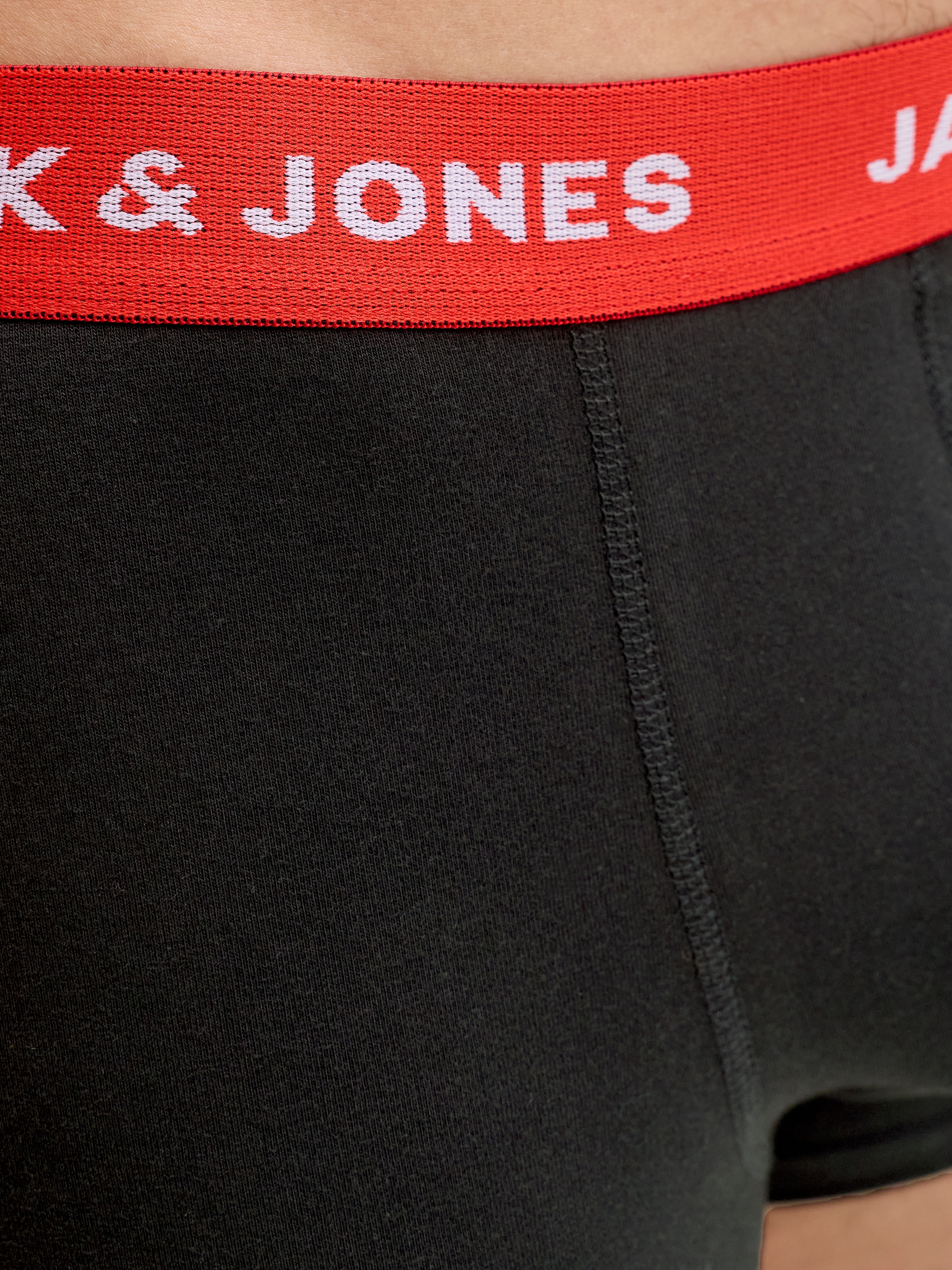 Jack & Jones Trunk »JACHUEY  bequeme Passform und elastischem Bund« Packung, 5er-Pack, 5 Stk. unifarben, basic, eng anliegend, Baumwollmischung, Bündchen