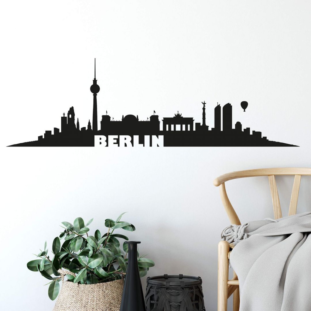 Wall-Art Wandtattoo »XXL Stadt Skyline Berlin 120cm«, (1 St.)