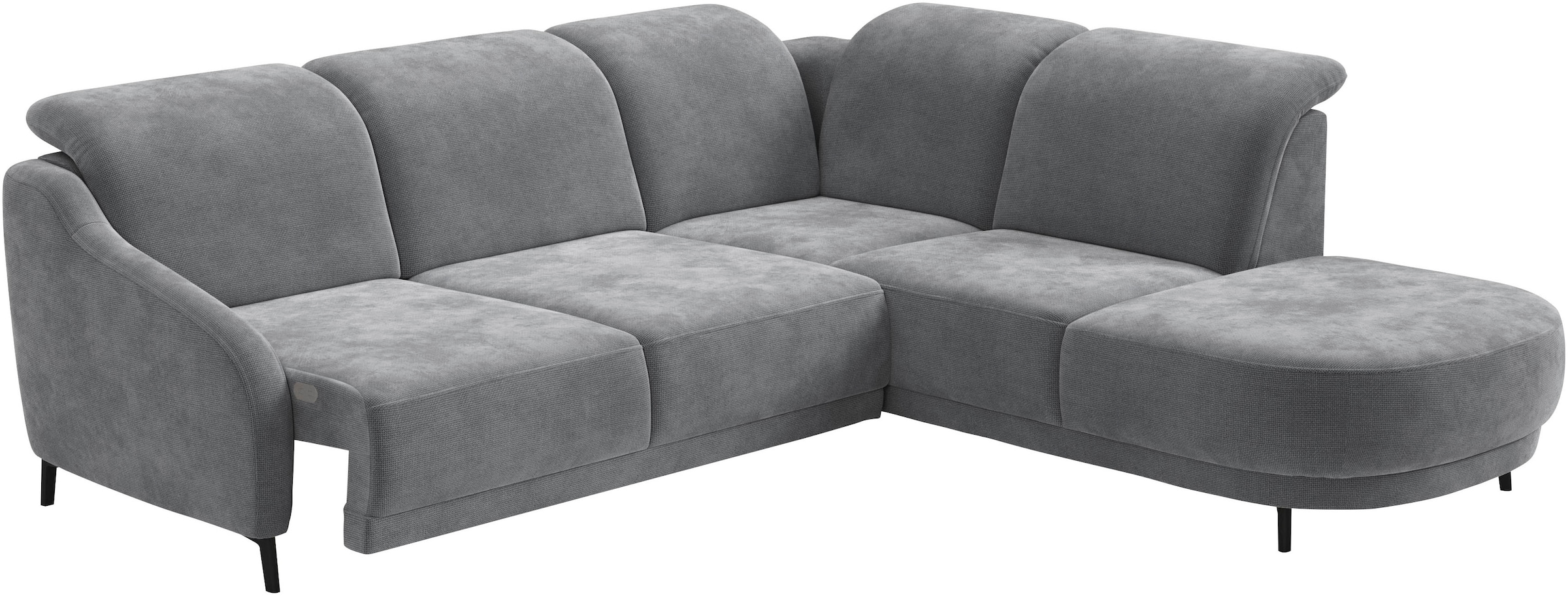 sit&more Ecksofa »Blues L-Form«, wahlweise mit Klapptisch und USB