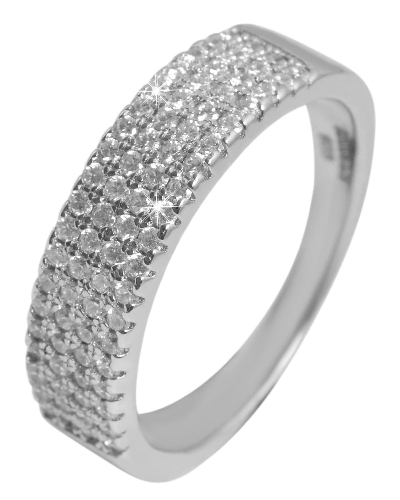 Adelia´s Fingerring »Damen Ring aus 925 Silber mit Zirkonia«