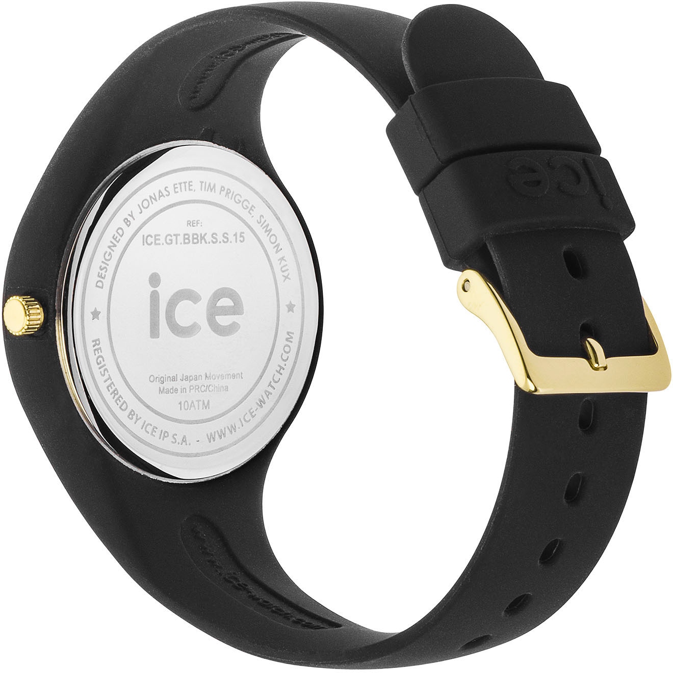 ice-watch Quarzuhr »ICE glitter - S34 - 3H, 001349«, Armbanduhr, Damenuhr, Silikonarmband, bis 10 bar wasserdicht
