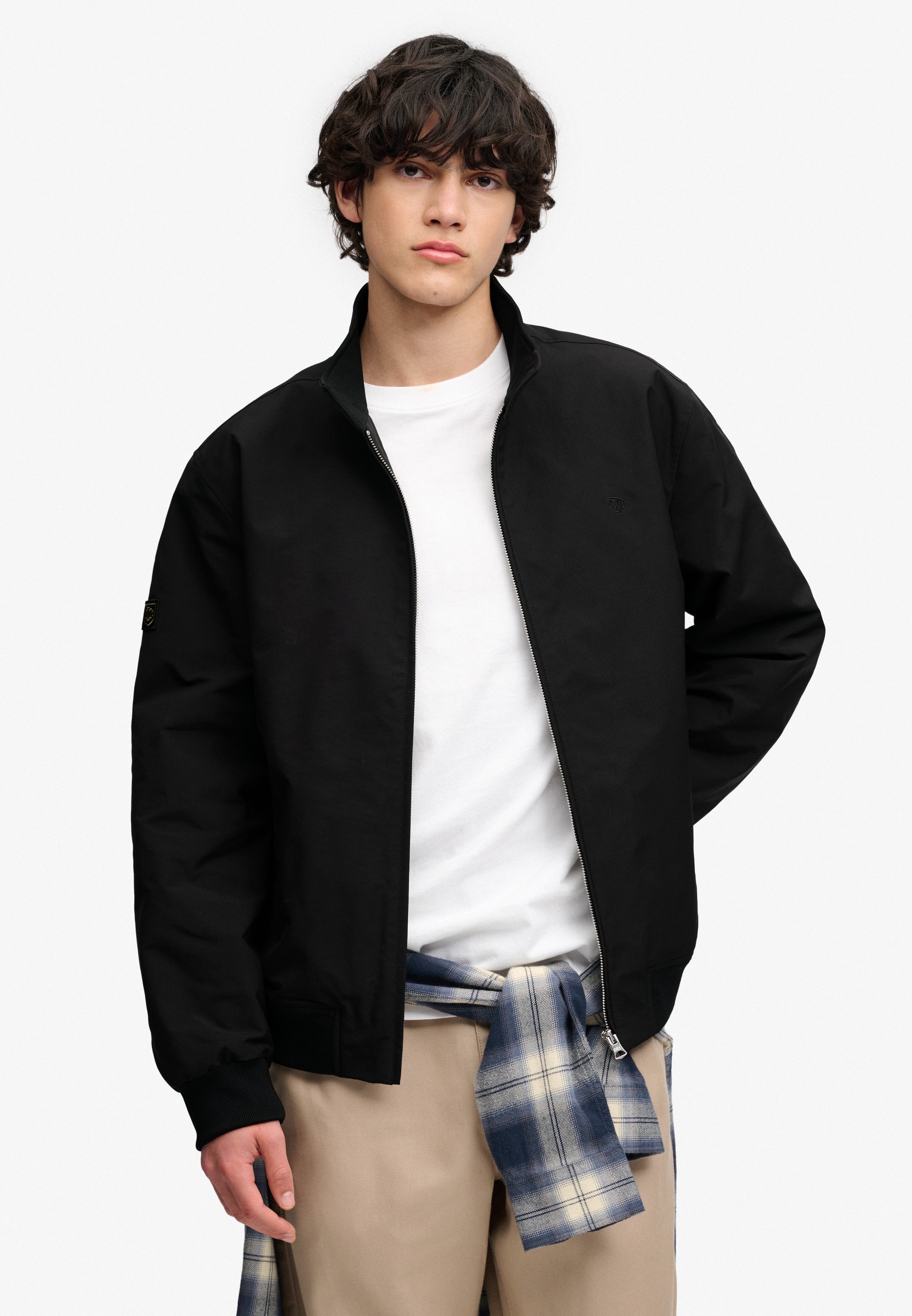 Superdry Blouson »CAMPUS PADDED HARRINGTON JKT« Kunstfaser, relaxed fit
