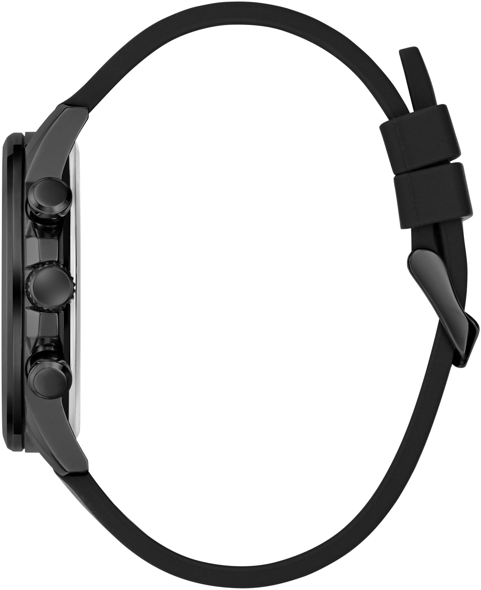 Guess Multifunktionsuhr »WALKER« Quarzuhr, Armbanduhr, Herrenuhr, Datum, Wochentag, Silikonarmband