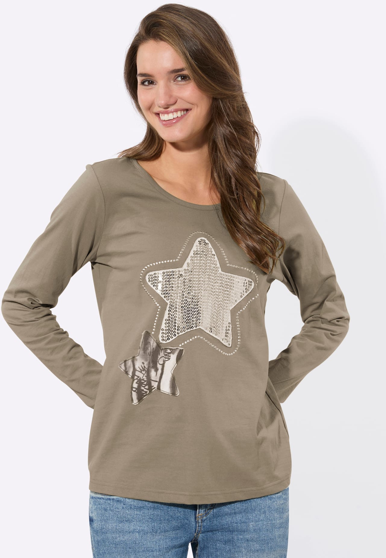 Inspirationen Langarmshirt »Rundhals-Shirt« 1