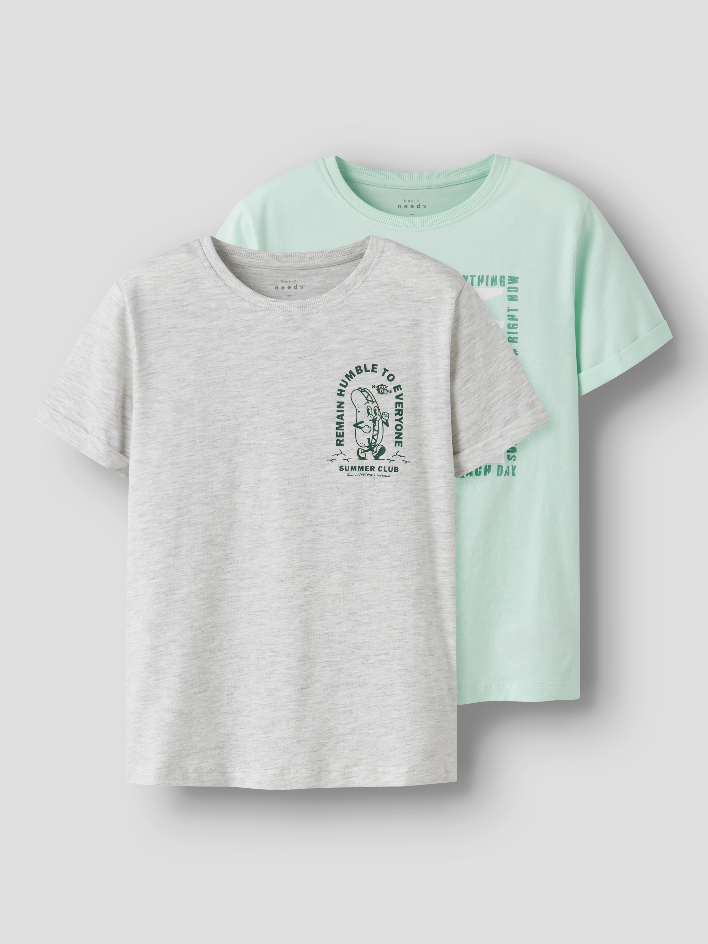 Name It Kurzarmshirt »NKMVUX 2P SS TOP«, (Packung, 2 tlg.)