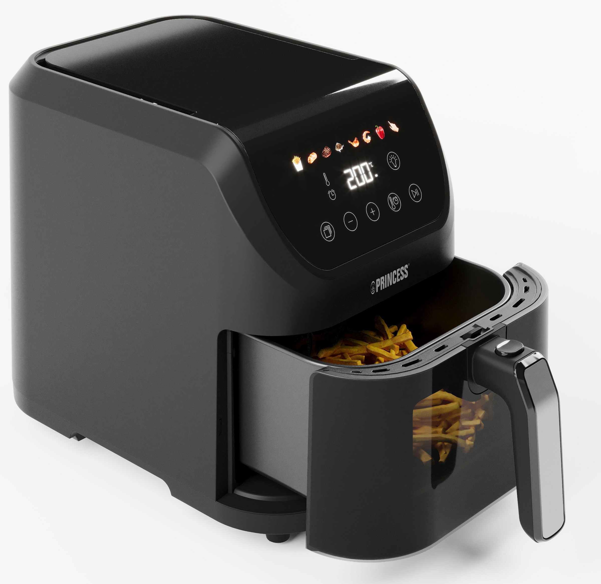 PRINCESS Heißluftfritteuse »182240 Slim Airfryer 5L -Platzsparendes Design - Ölfrei - 8 Programme«, 1500 W, Fassungsvermögen 5 l