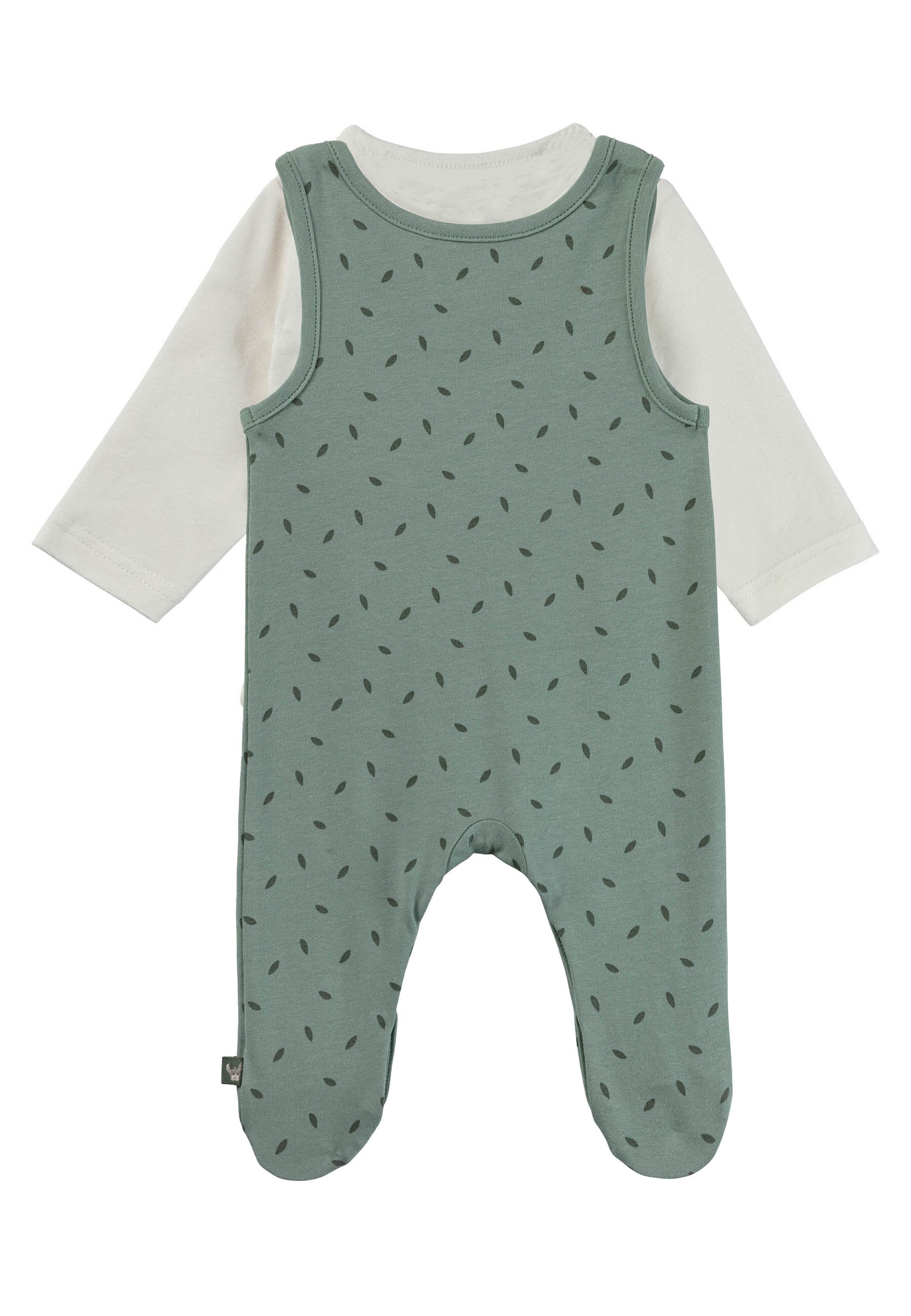 Sterntaler® Overall »Strampler Set Jersey Blätter«