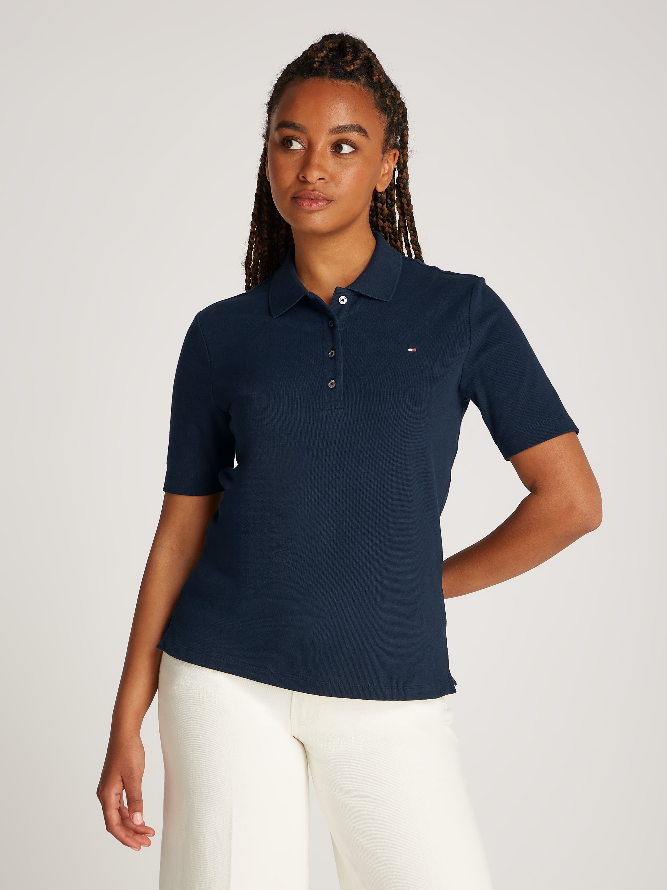 Tommy Hilfiger Poloshirt »Regular Fit Pique Premium Polo« Baumwollmischung, regular fit