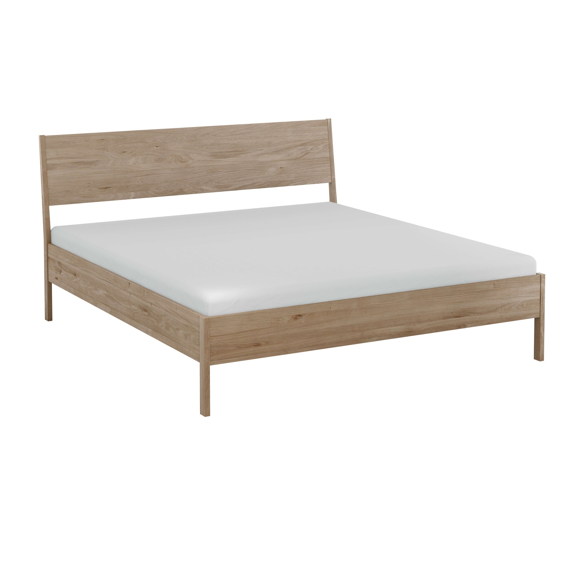 Home affaire Bett »Nord, Bettgestell, Eichefurnier« skandinavisches und minimalistisches Design, natürliche Eleganz