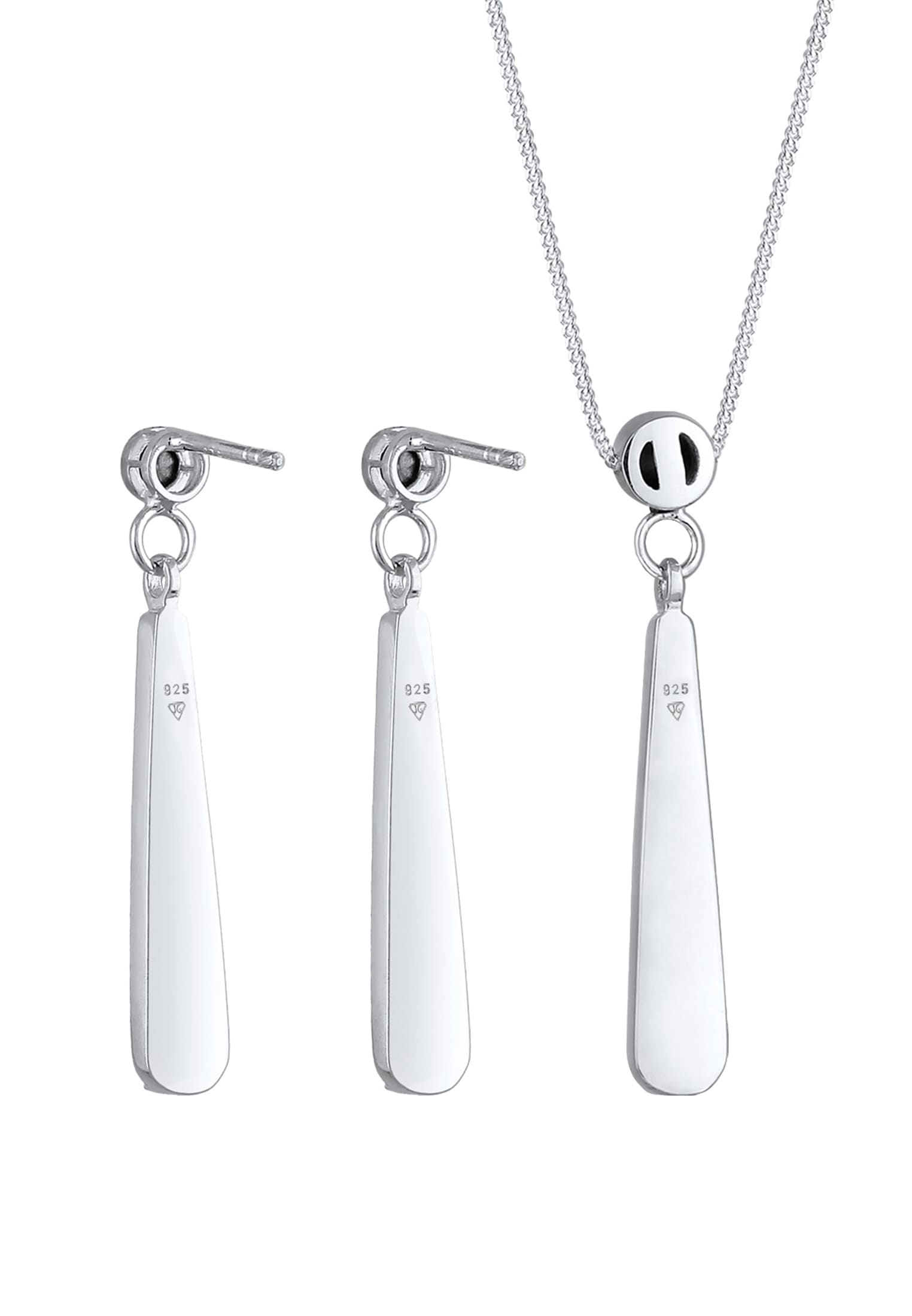 Elli Ohrring und Ketten Set »Schmuckset Weiß 925 Sterling Silber, mit Kristallen von Swarovski®«