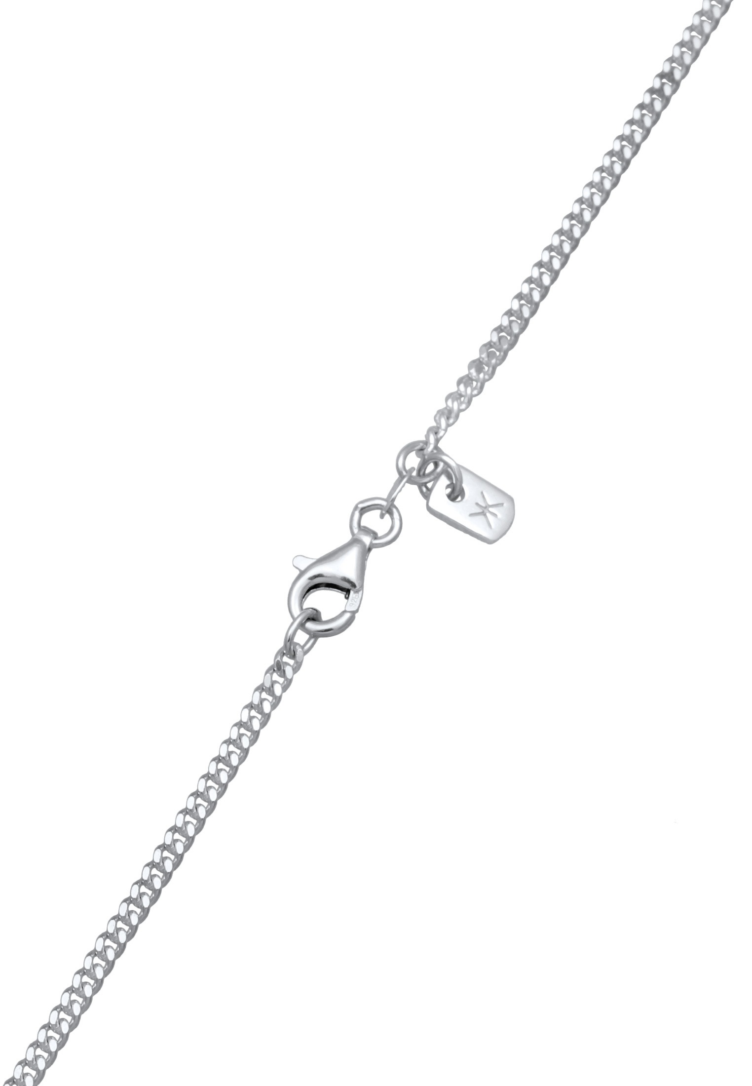 Kuzzoi Silberkette »Halskette Kreuz Glasperlen Modern 925 Silber«