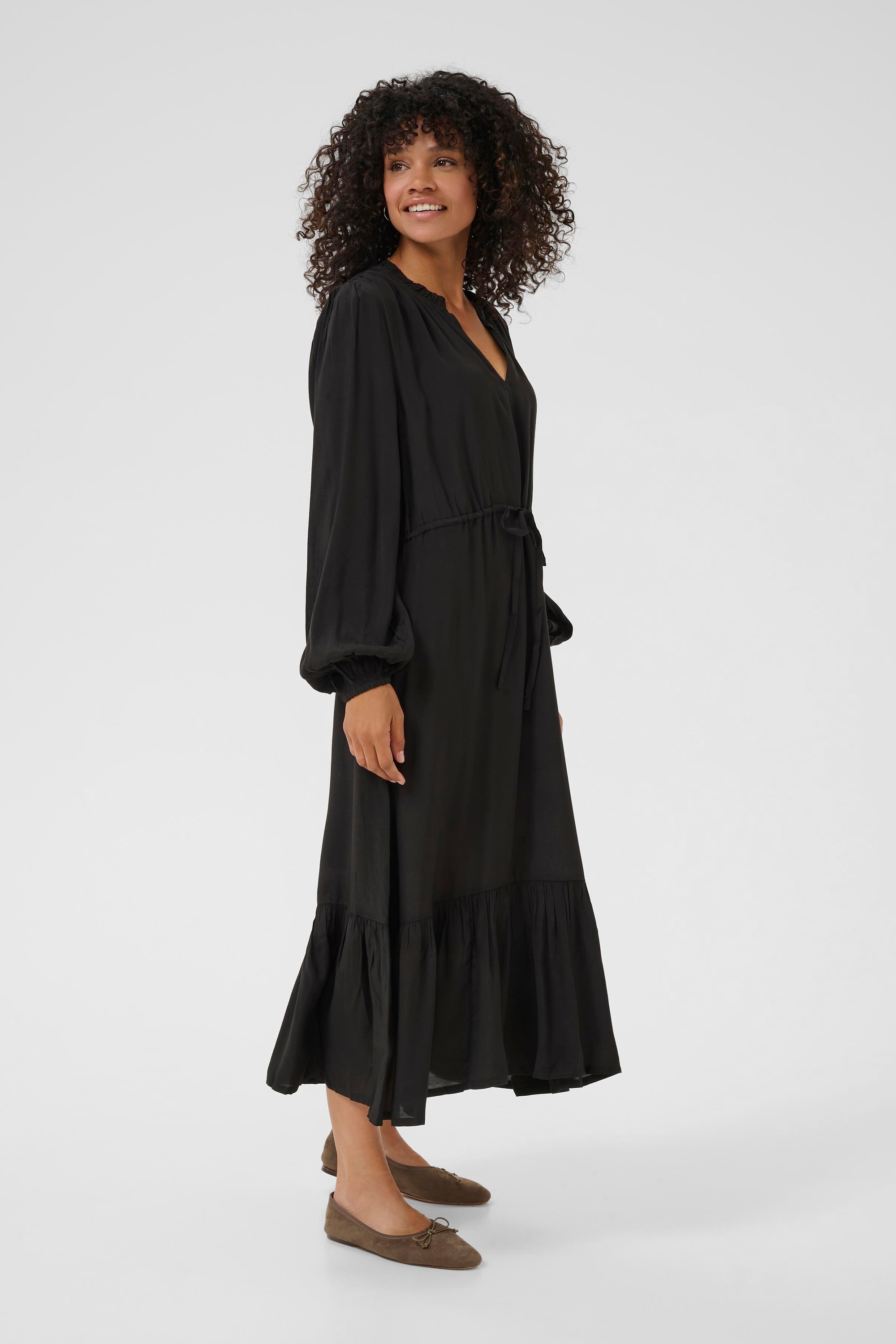 KAFFE Midikleid »Kleid KAeverly«