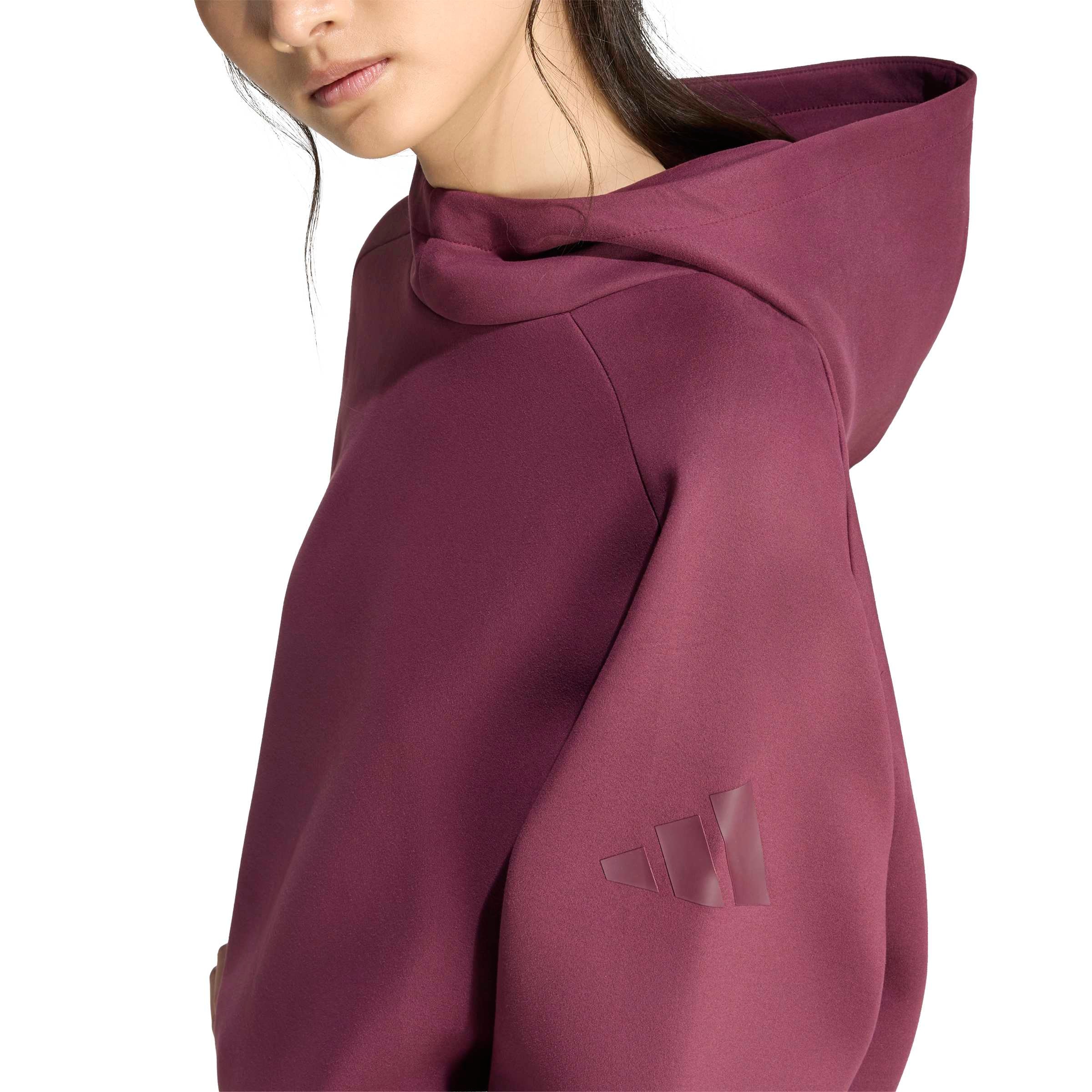 adidas Sportswear Kapuzensweatshirt »SOFT LUX WINTER KNIT HOODIE«, sportlicher Stil, mit Kapuze, ohne Verschluss
