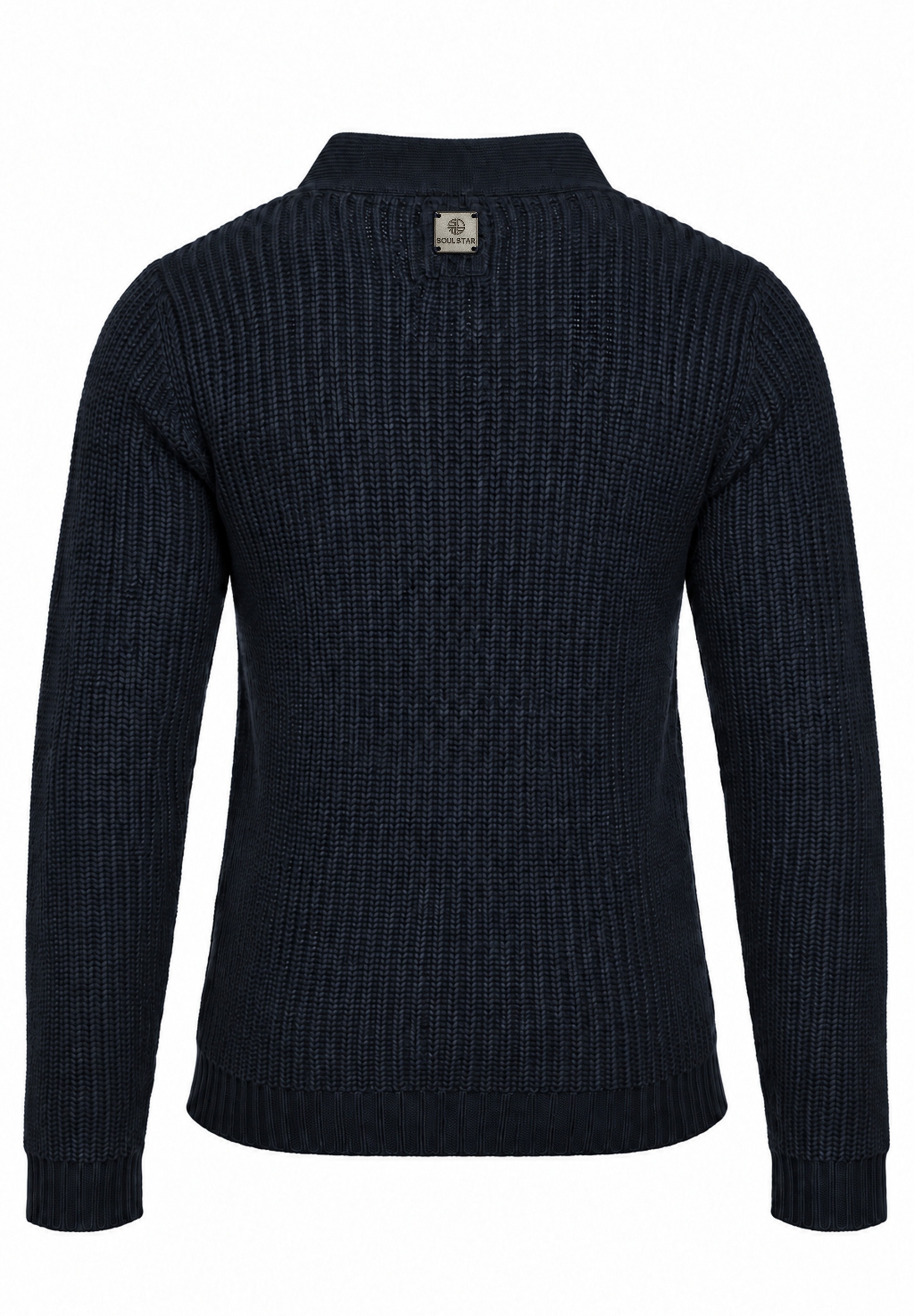 SOULSTAR Strickjacke »als Grobstrick Cardigan Pullover für Herren« Männer Winterpullover mit V-Ausschnitt - Regular-Fit Strickweste