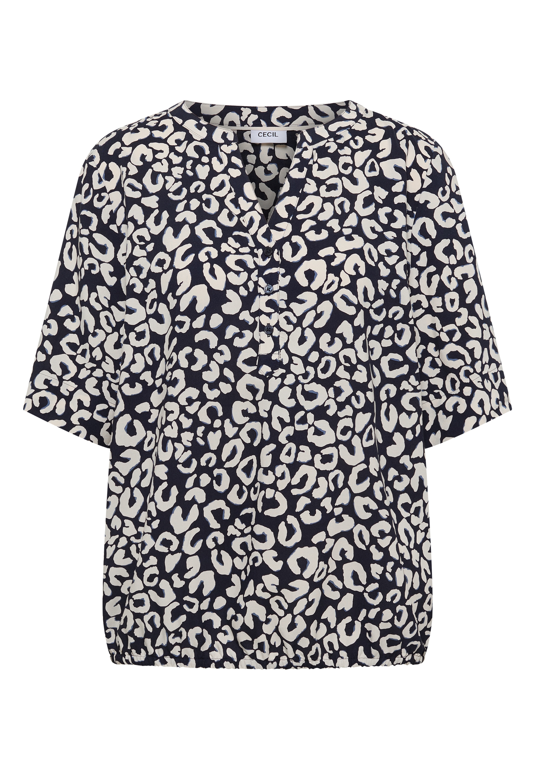Cecil Druckbluse Sommerbluse mit Leo-Muster