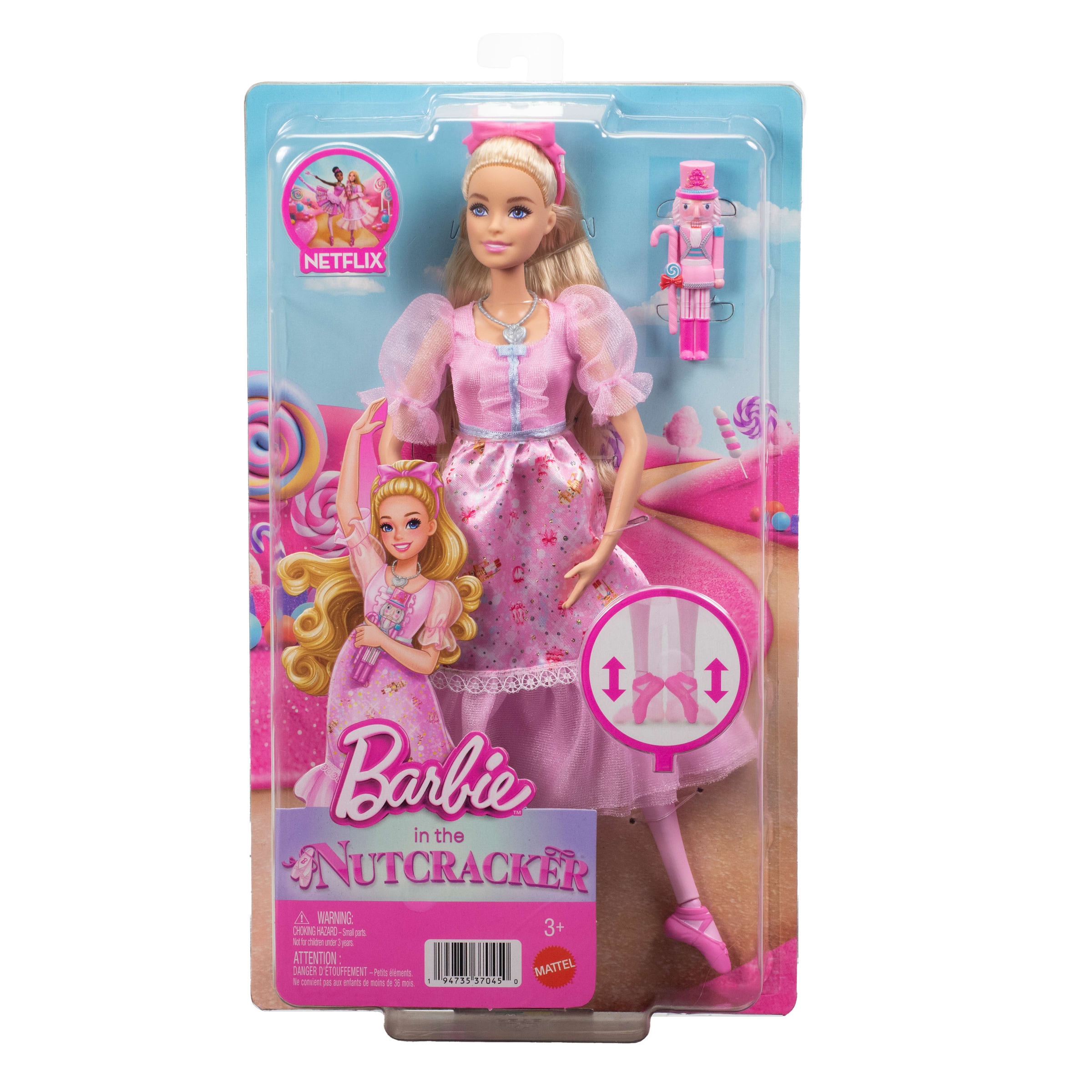 Barbie Anziehpuppe »Barbie in: Der Nussknacker Ballerina-Puppe Clara« mit beweglichen Fußgelenken inkl. Spielzeug-Nussknacker