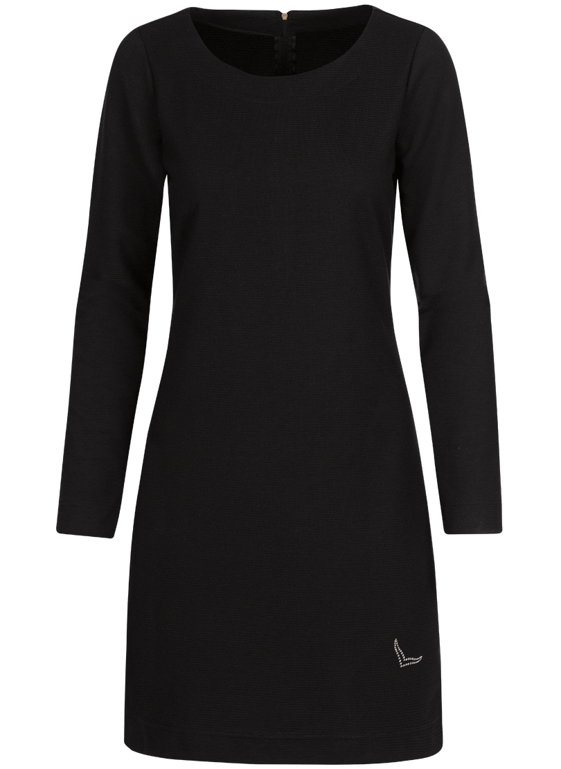 Trigema Jerseykleid »TRIGEMA Knielanges Kleid mit langen Ärmeln«