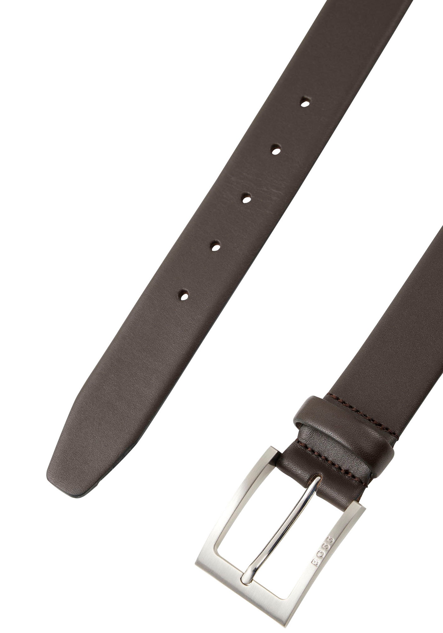 BOSS Ledergürtel aus Nappaleder mit BOSS Logo-Dornschliesse