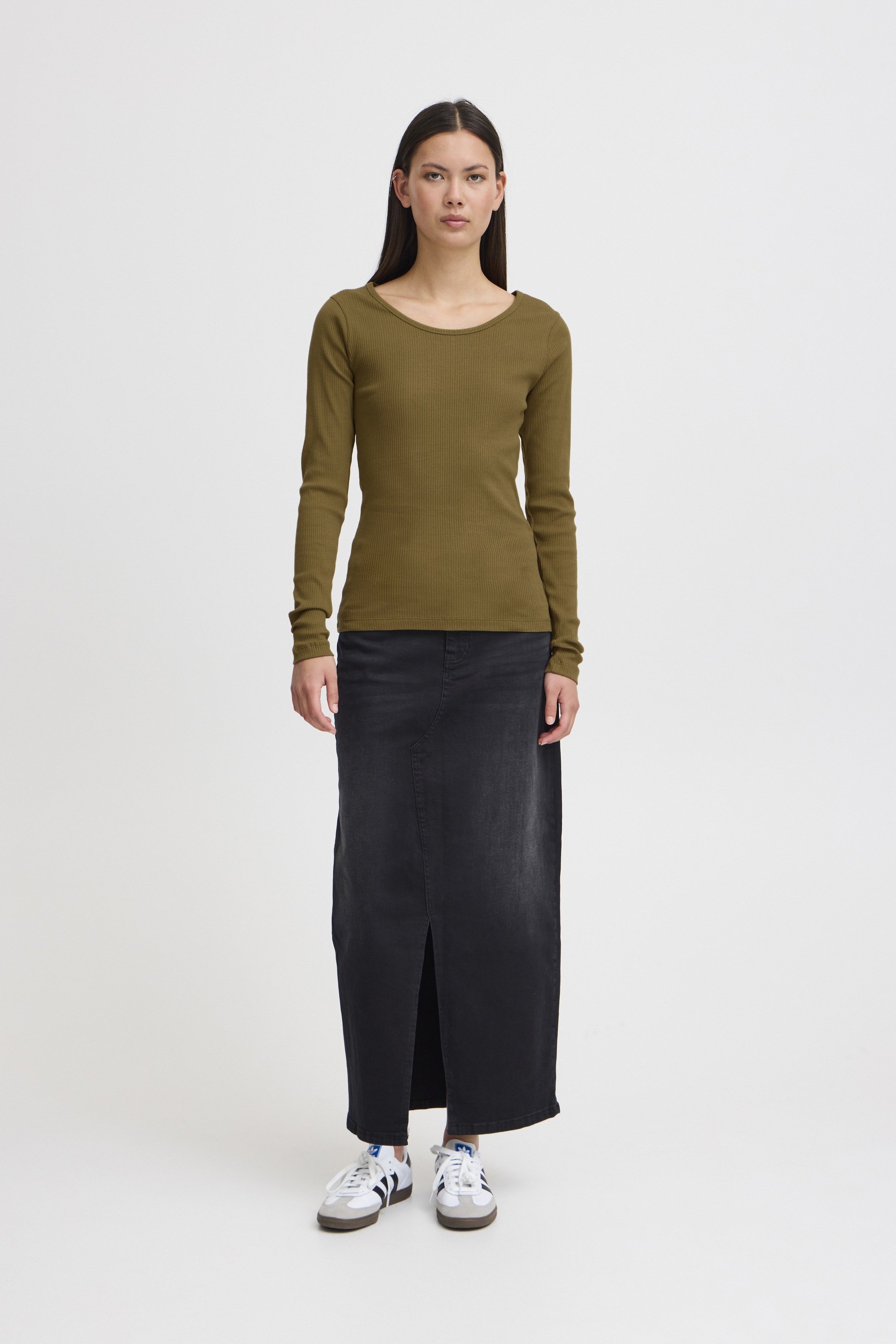 Ichi Sweatshirt »Langarmshirt IHPALMER RIB LS«
