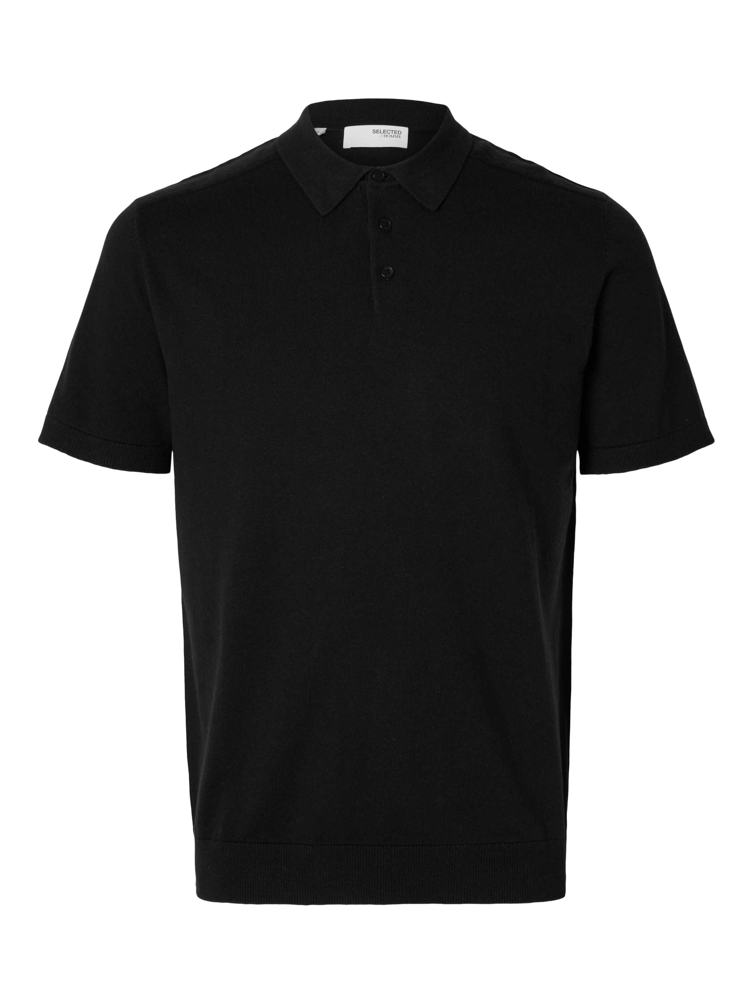 SELECTED HOMME Poloshirt »SLHBERG SS KNIT POLO NOOS« aus Feinstrick