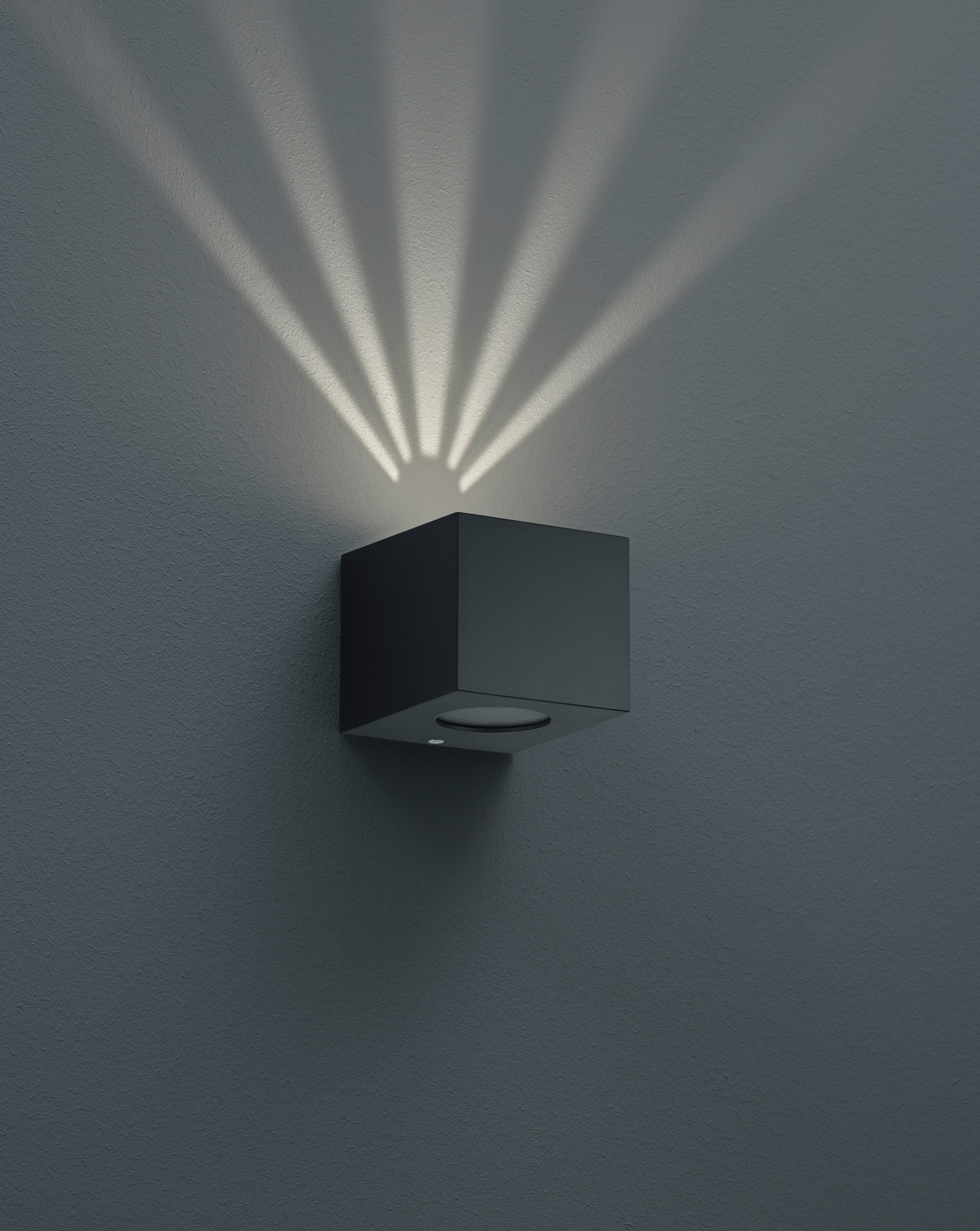 TRIO Leuchten LED Außen-Wandleuchte »Cordoba«, 2 flammig-flammig, Schwarz matt, Up and down Beleuchtung, IP44, warmweiß 3000 Kelvin