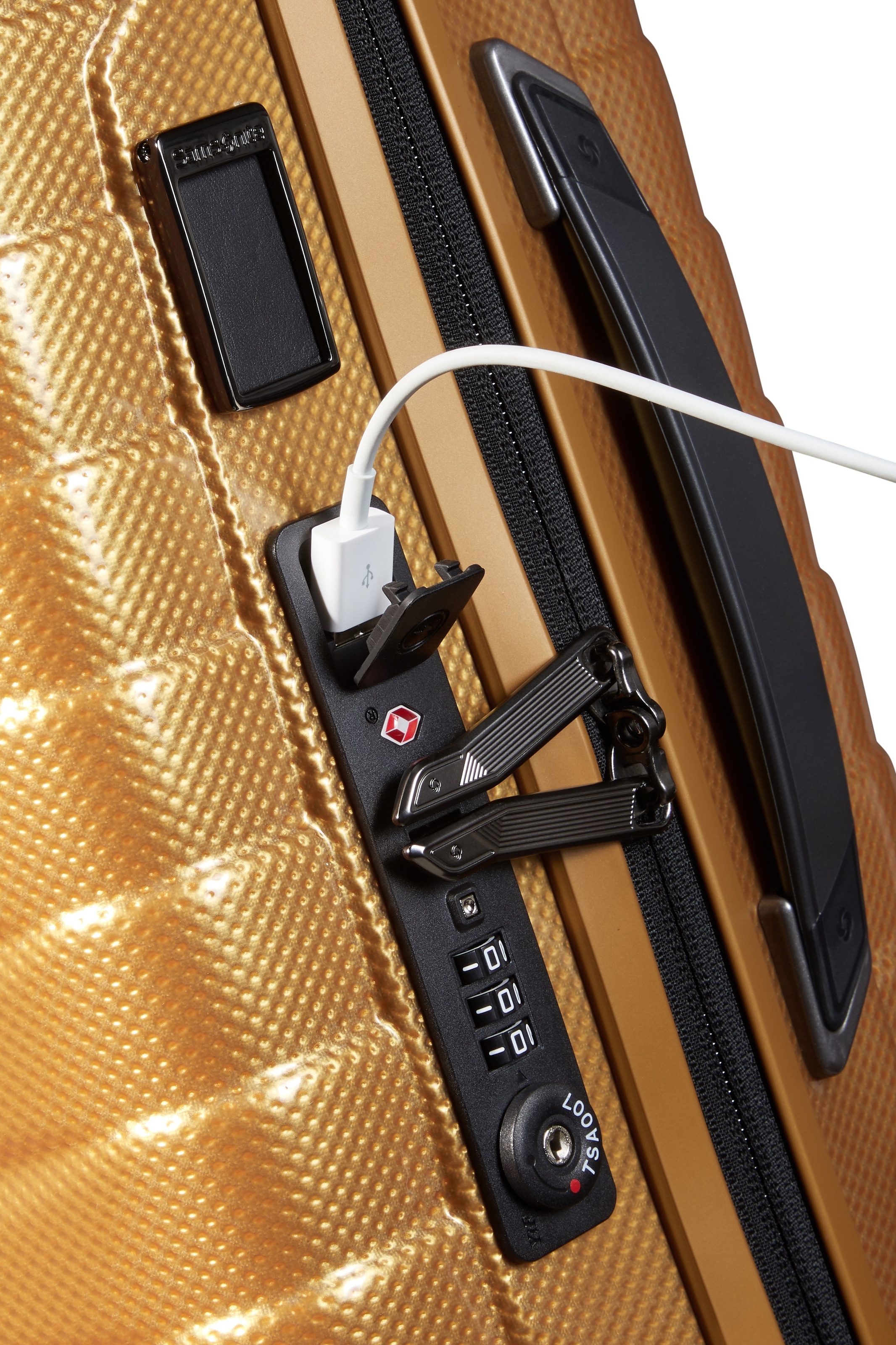 Samsonite Hartschalen-Trolley »PROXIS, verschiedene Größen und Farben«, 4 Rollen, Trolley Reisegepäck Hartschalenkoffer Reisekoffer TSA-Zahlenschloss