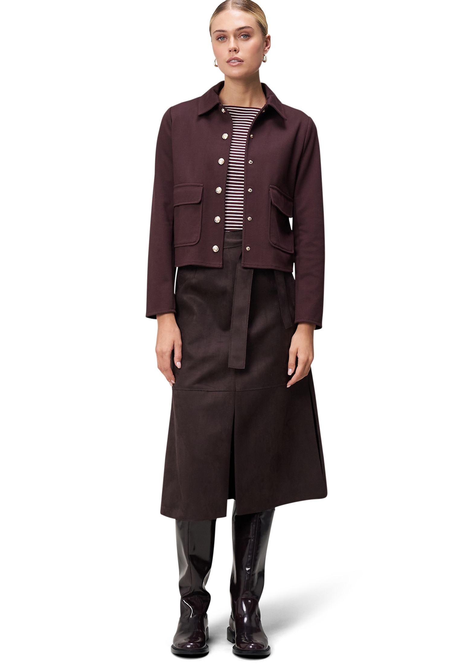 Zero Midirock »Midirock mit Bindegürtel«