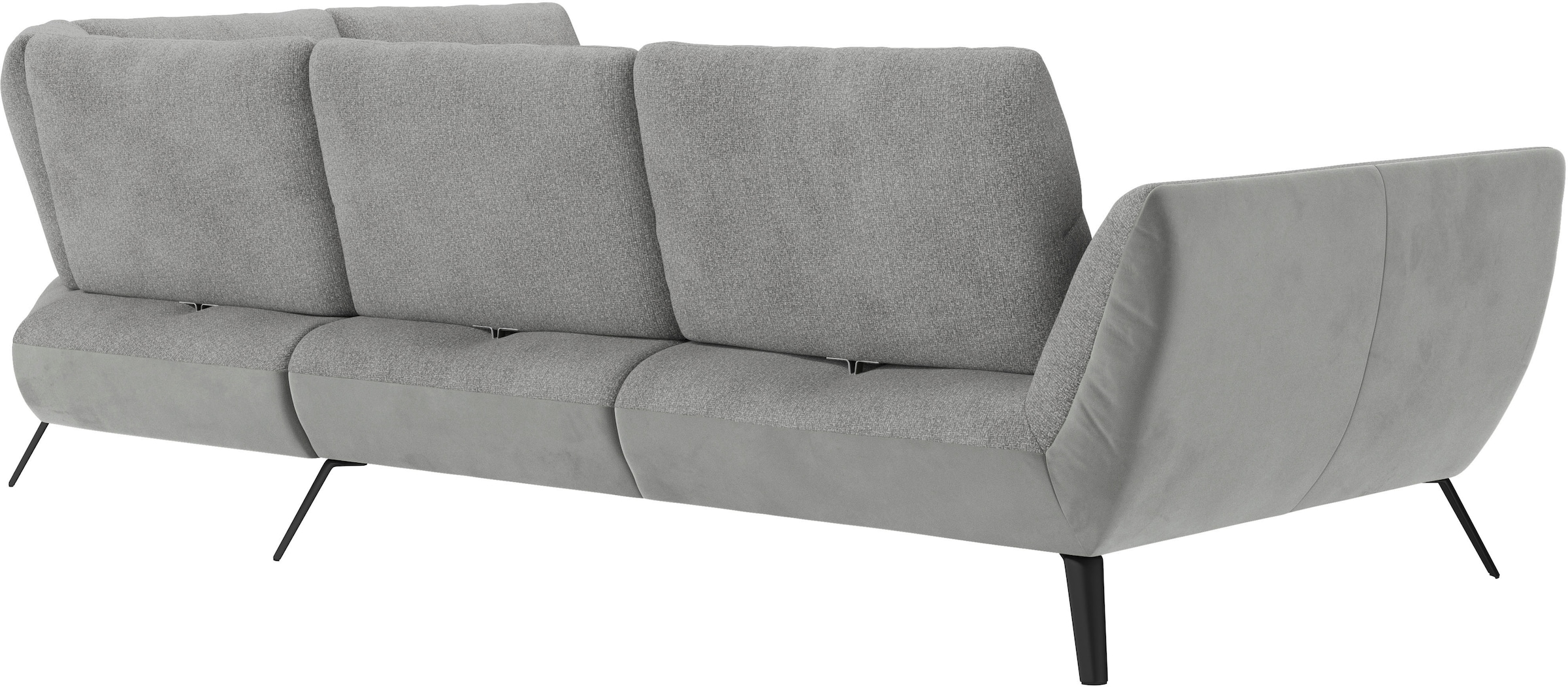 PLACES OF STYLE Ecksofa »Mikado L-Form« inkl. Sitztiefenverstellung und Armteilverstellung