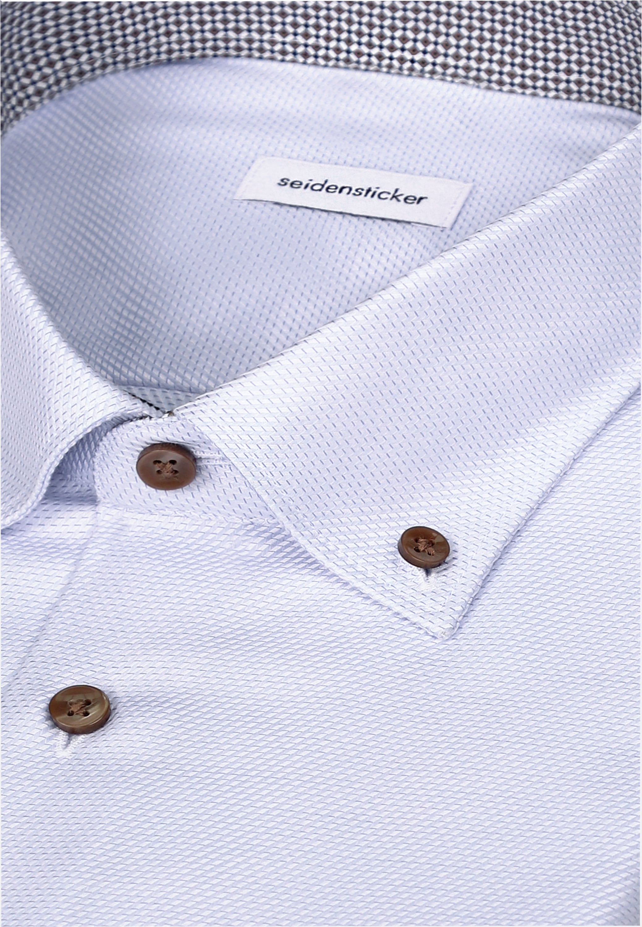 seidensticker Businesshemd »Schwarze Rose« Regular 1/1 Button-Down-Kragen Struktur