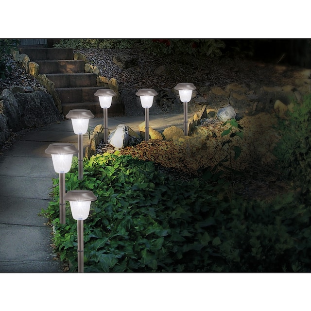 näve LED Gartenleuchte, 6er-Set LED Außenleuchte mit Erdspieß bestellen im  OTTO Online Shop